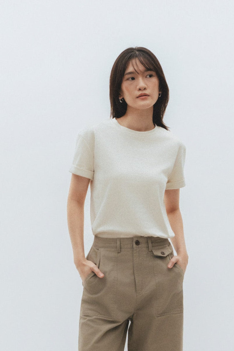 Folded Sleeve Tee