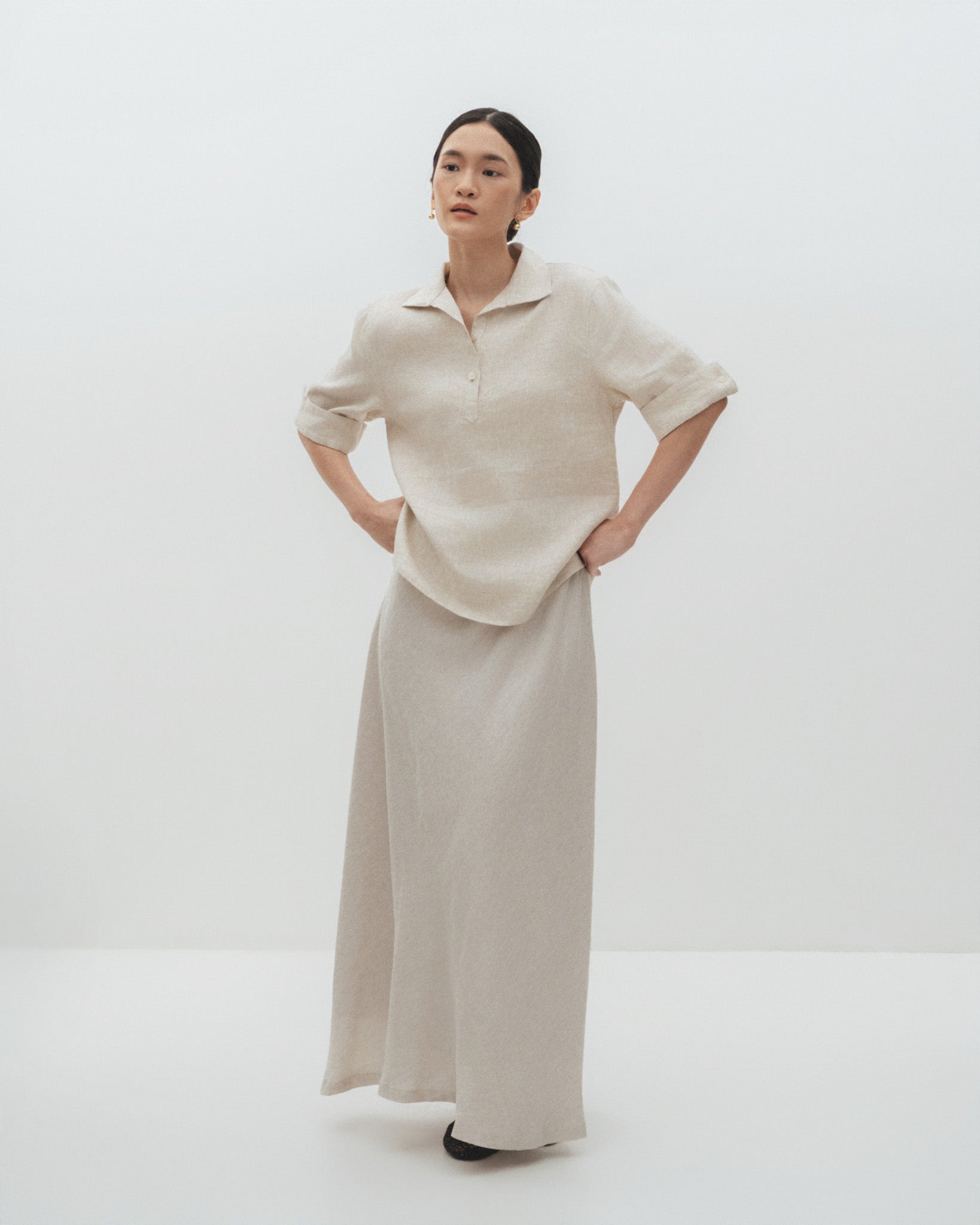 Linen Maxi Skirt
