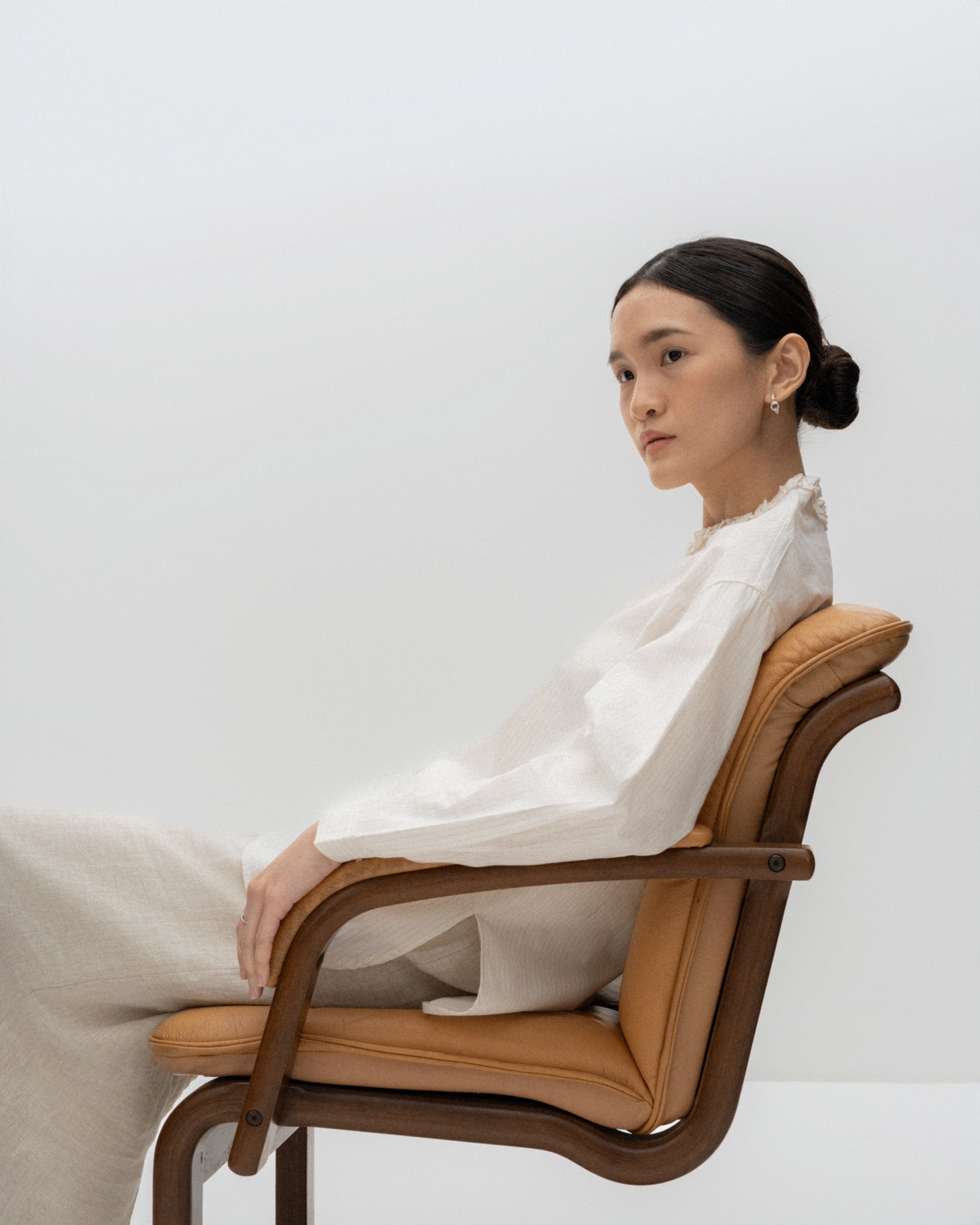 Ruffles Neck Blouse