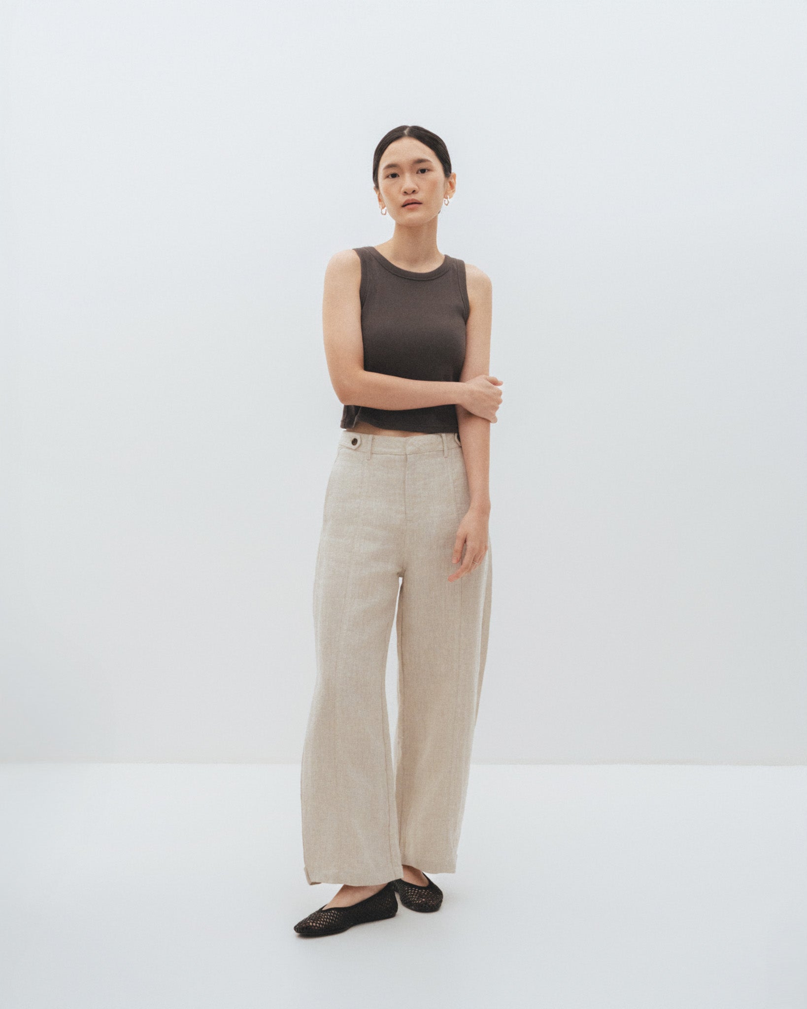 Cropped padded Tank Top