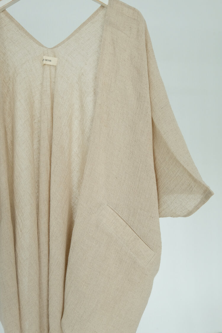 Open Linen Cardigan