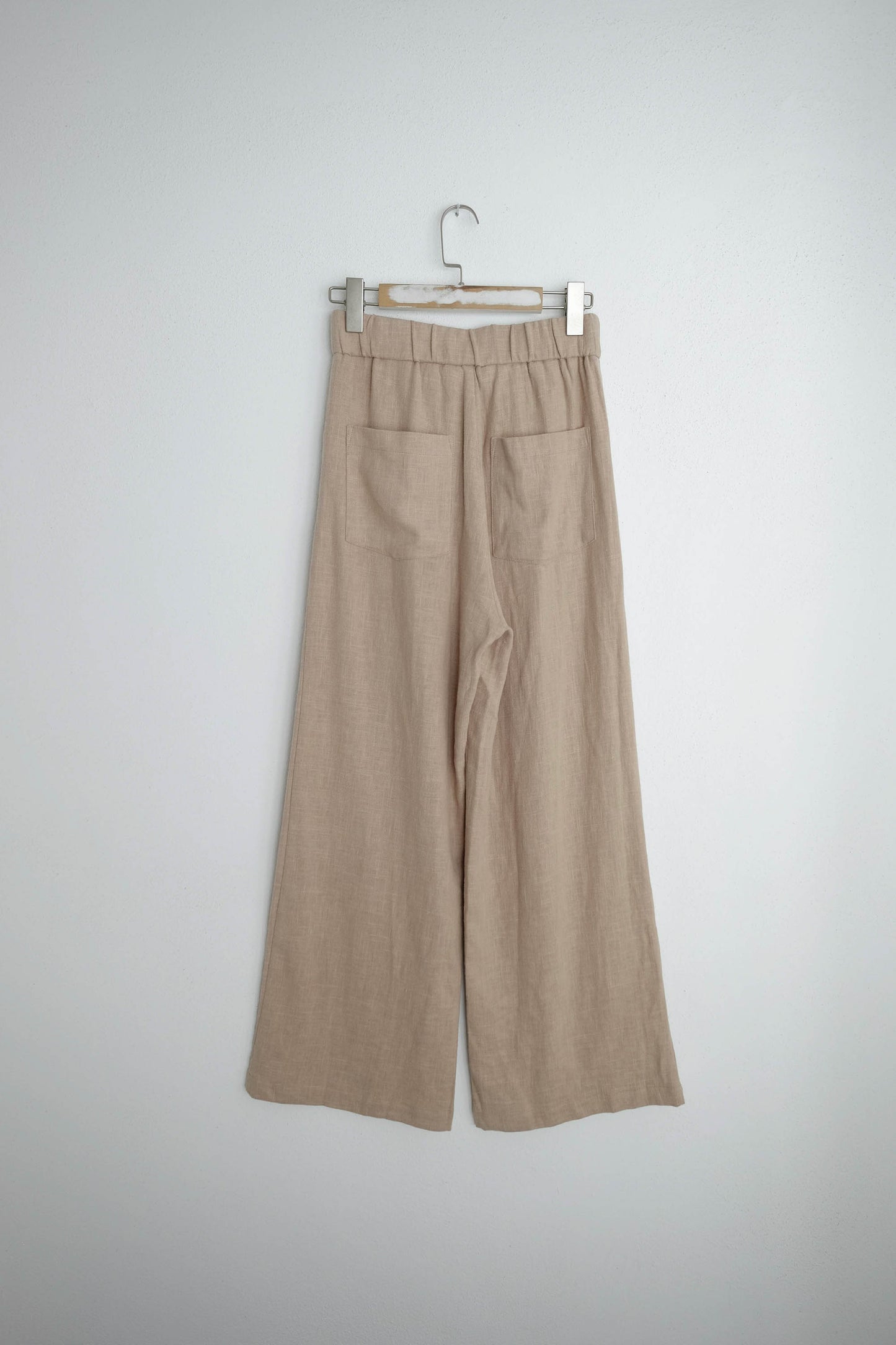 Wide Leg Ramie Trousers