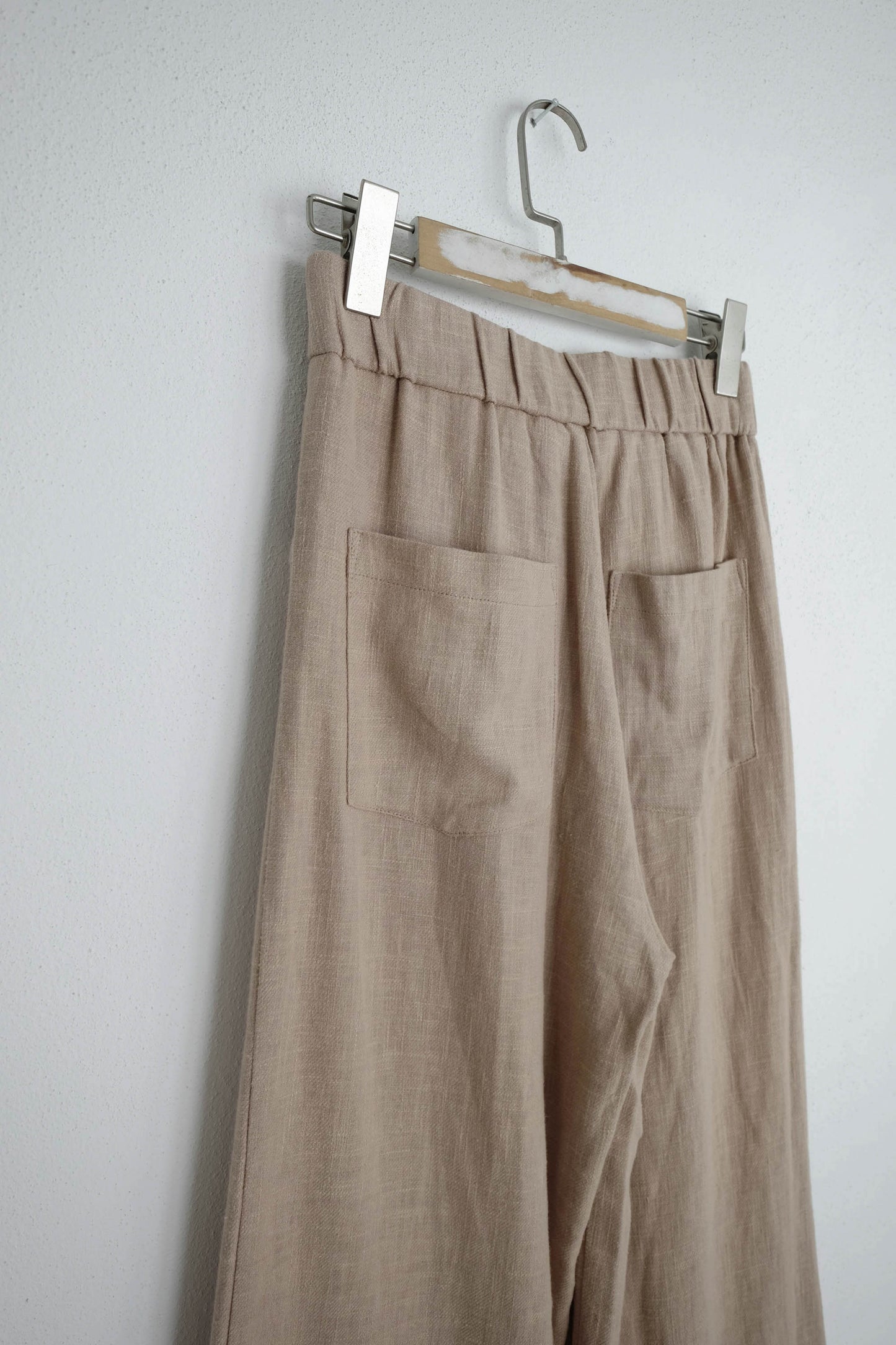 Wide Leg Ramie Trousers