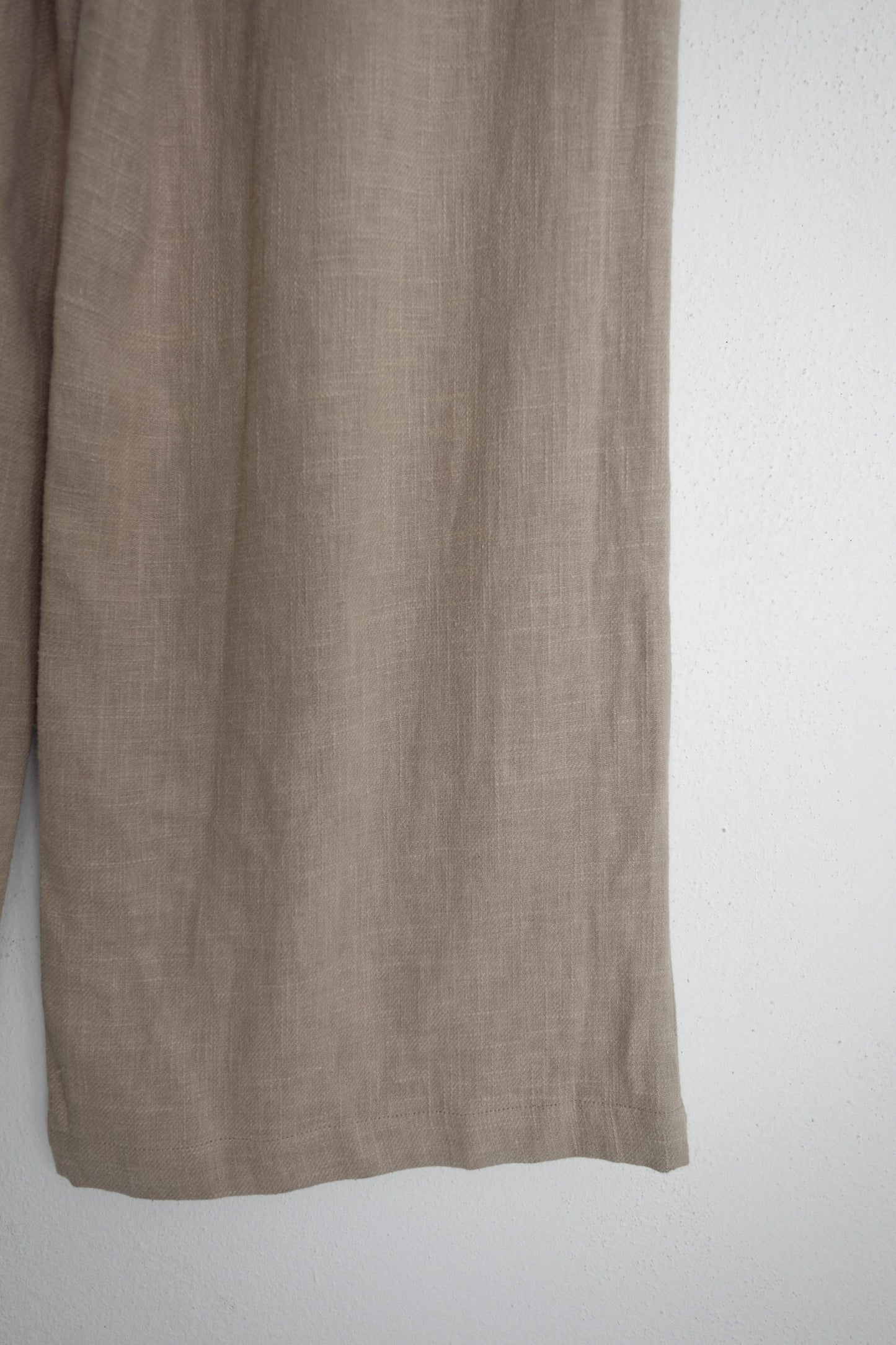 Wide Leg Ramie Trousers