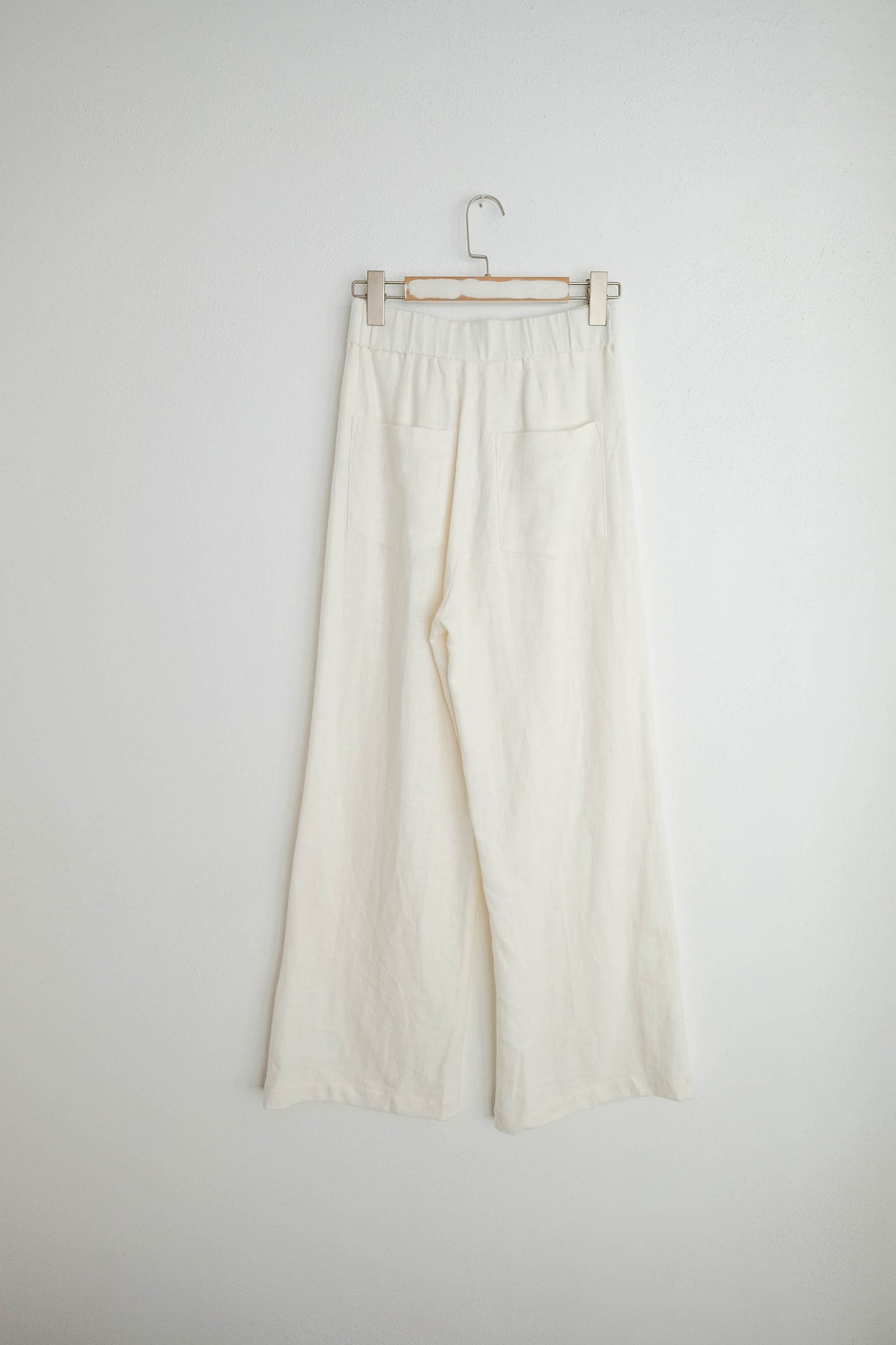 Wide Leg Ramie Trousers