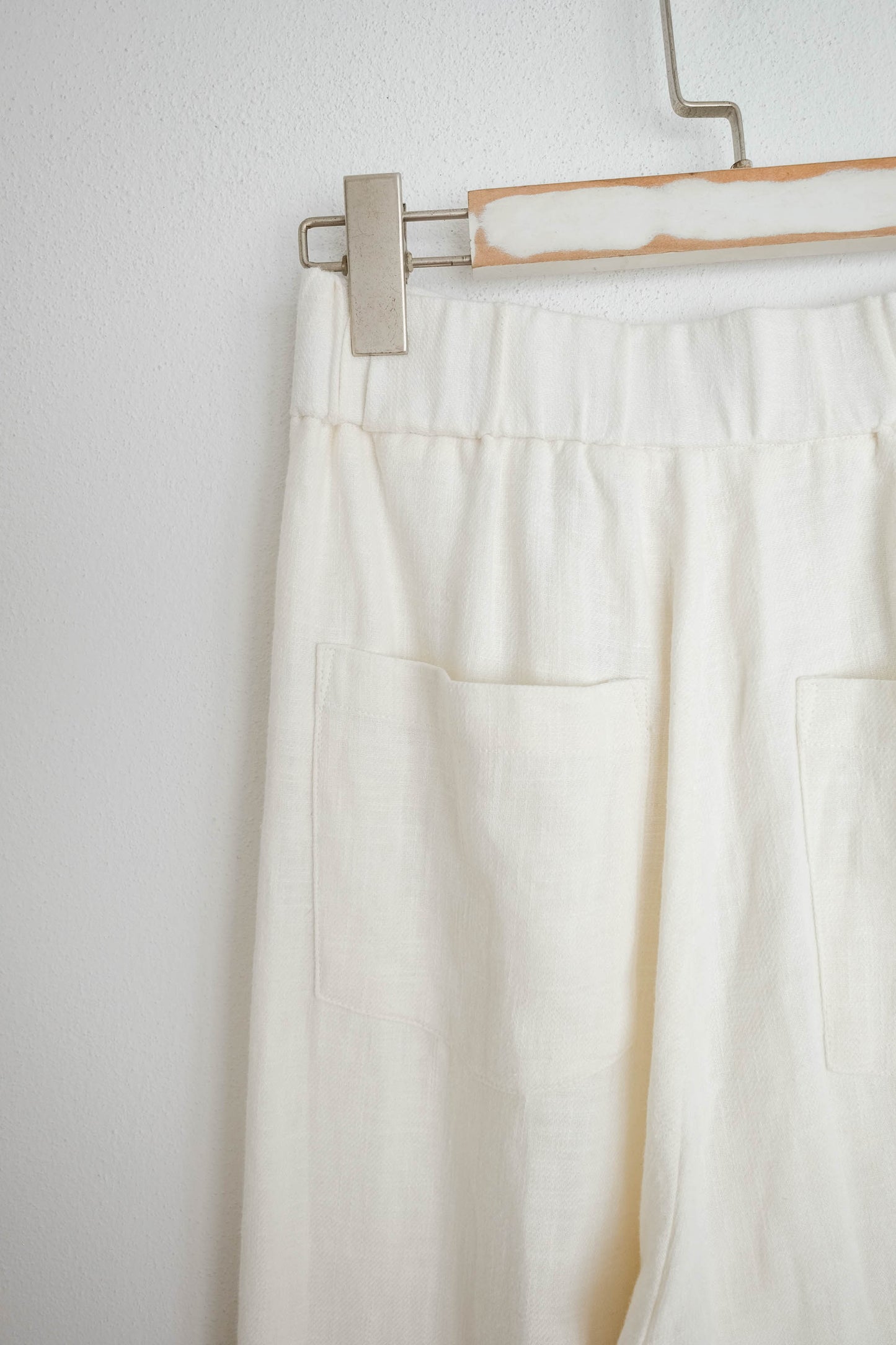 Wide Leg Ramie Trousers