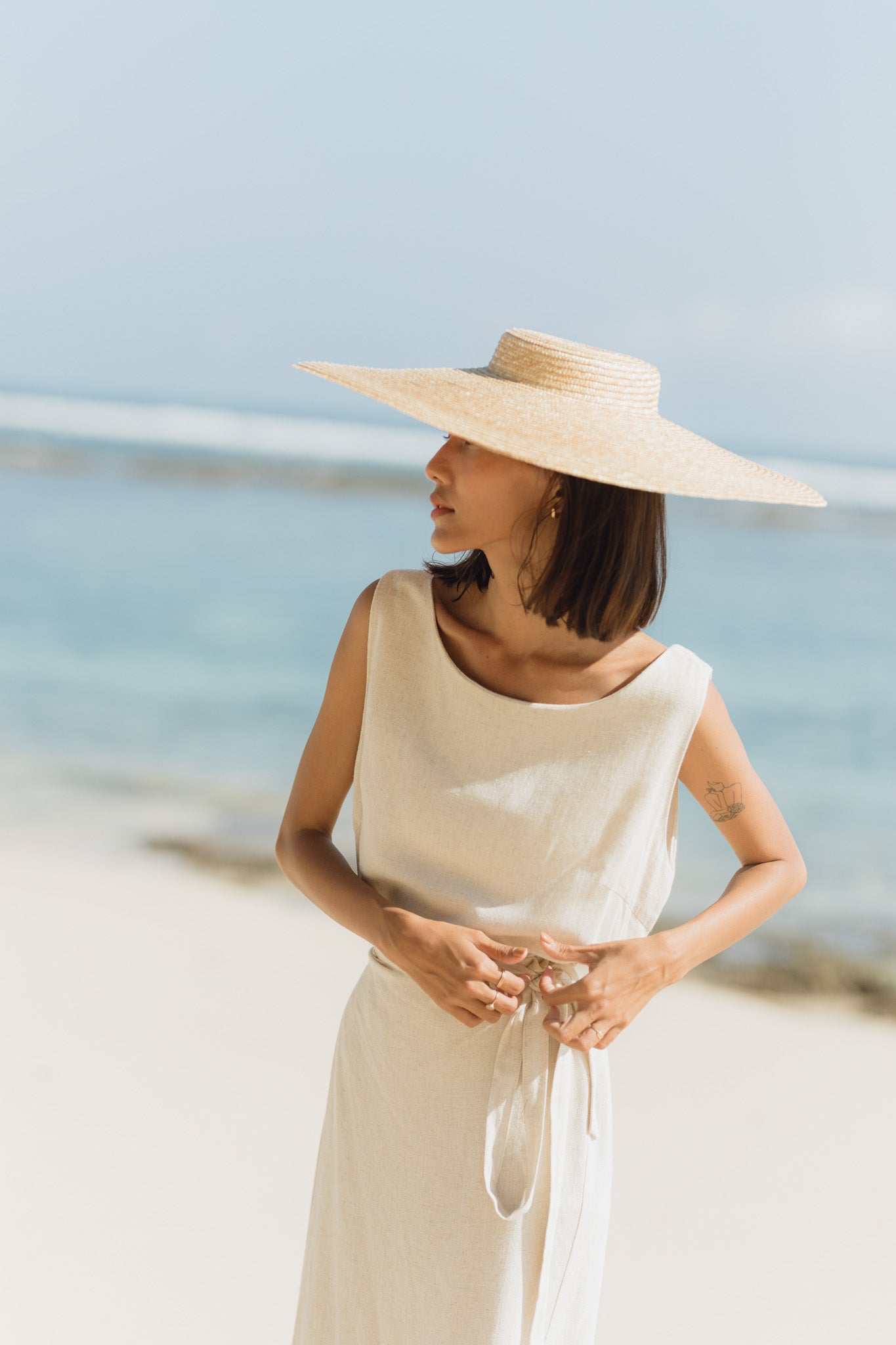 Linen Wrap Dress