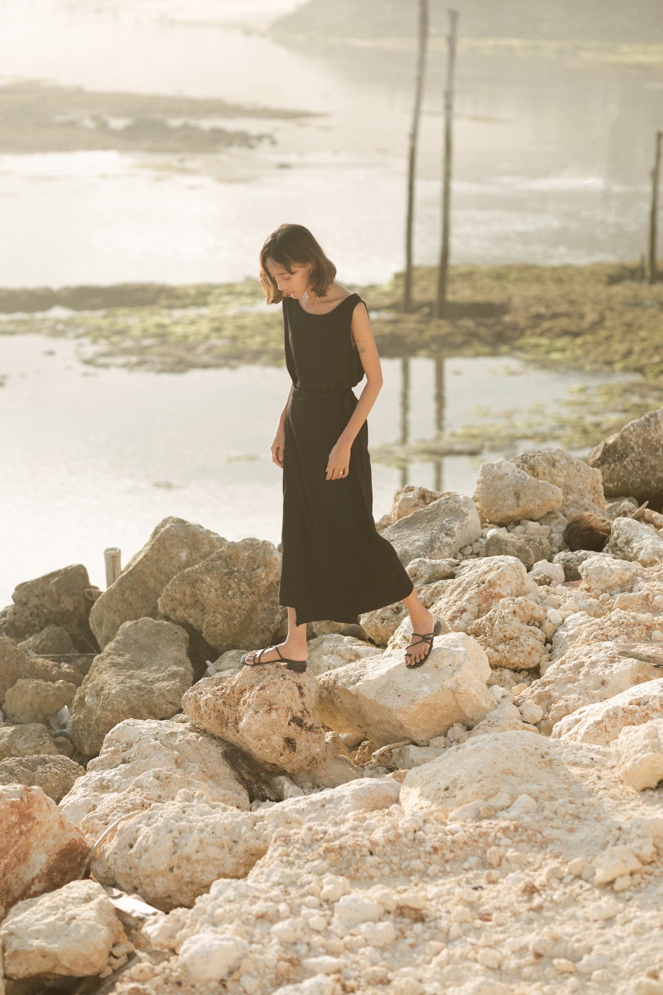 Linen Wrap Dress