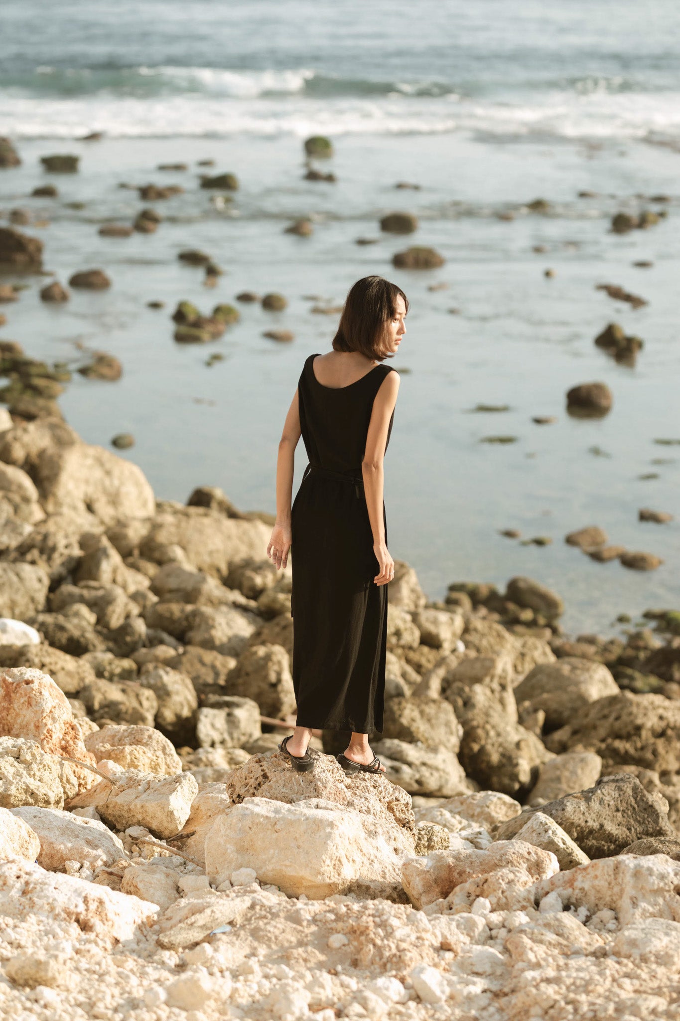 Linen Wrap Dress