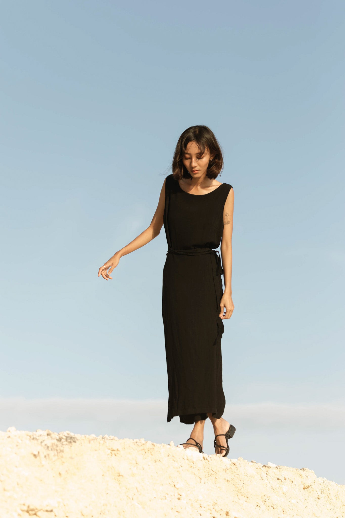Linen Wrap Dress