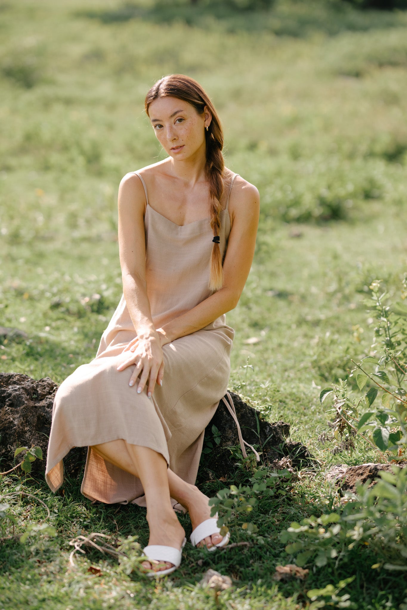 Low Back Drawstring Dress
