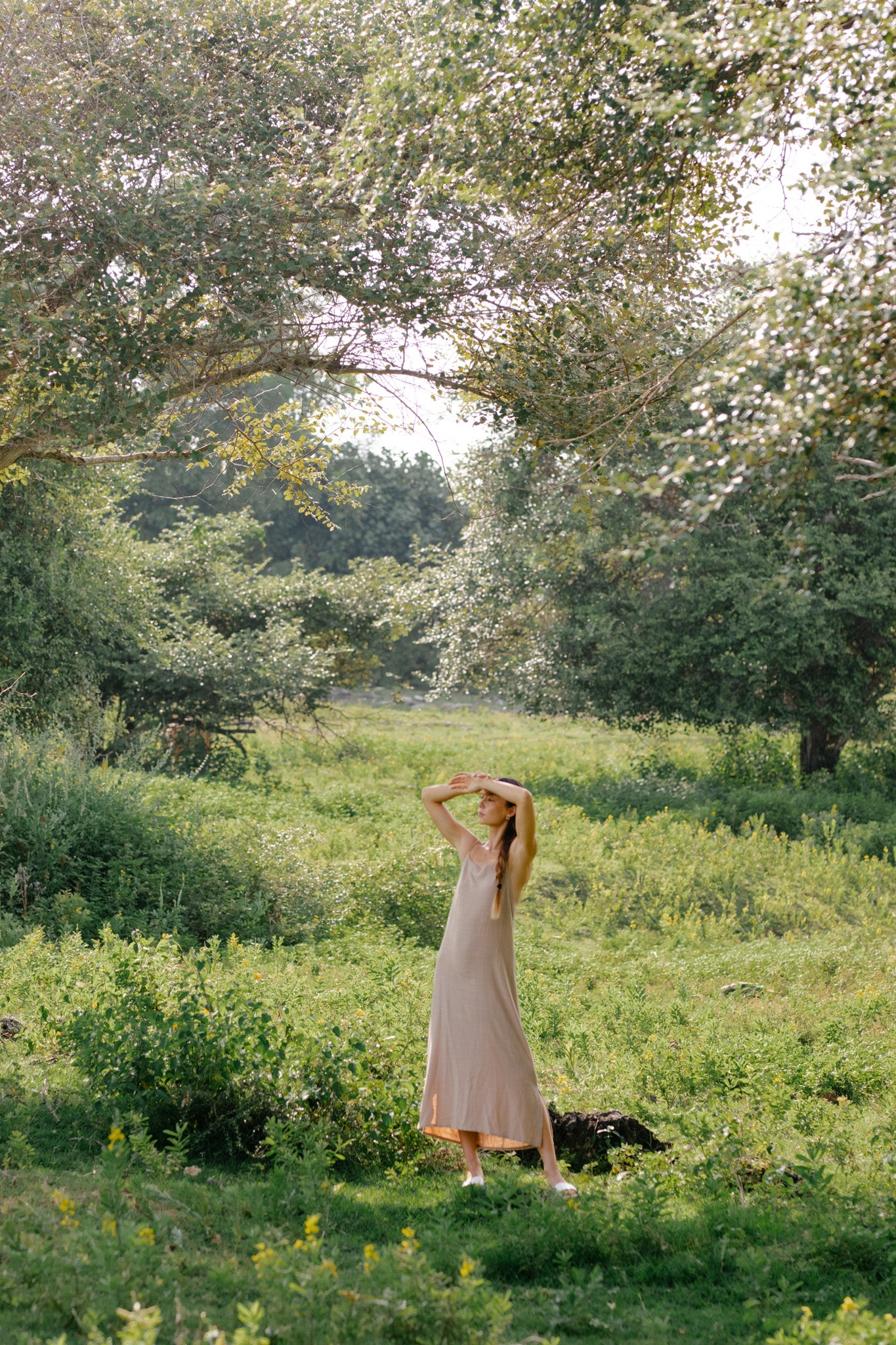 Low Back Drawstring Dress