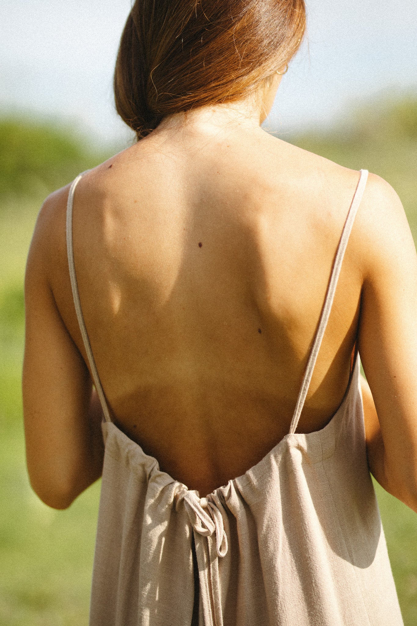Low Back Drawstring Dress