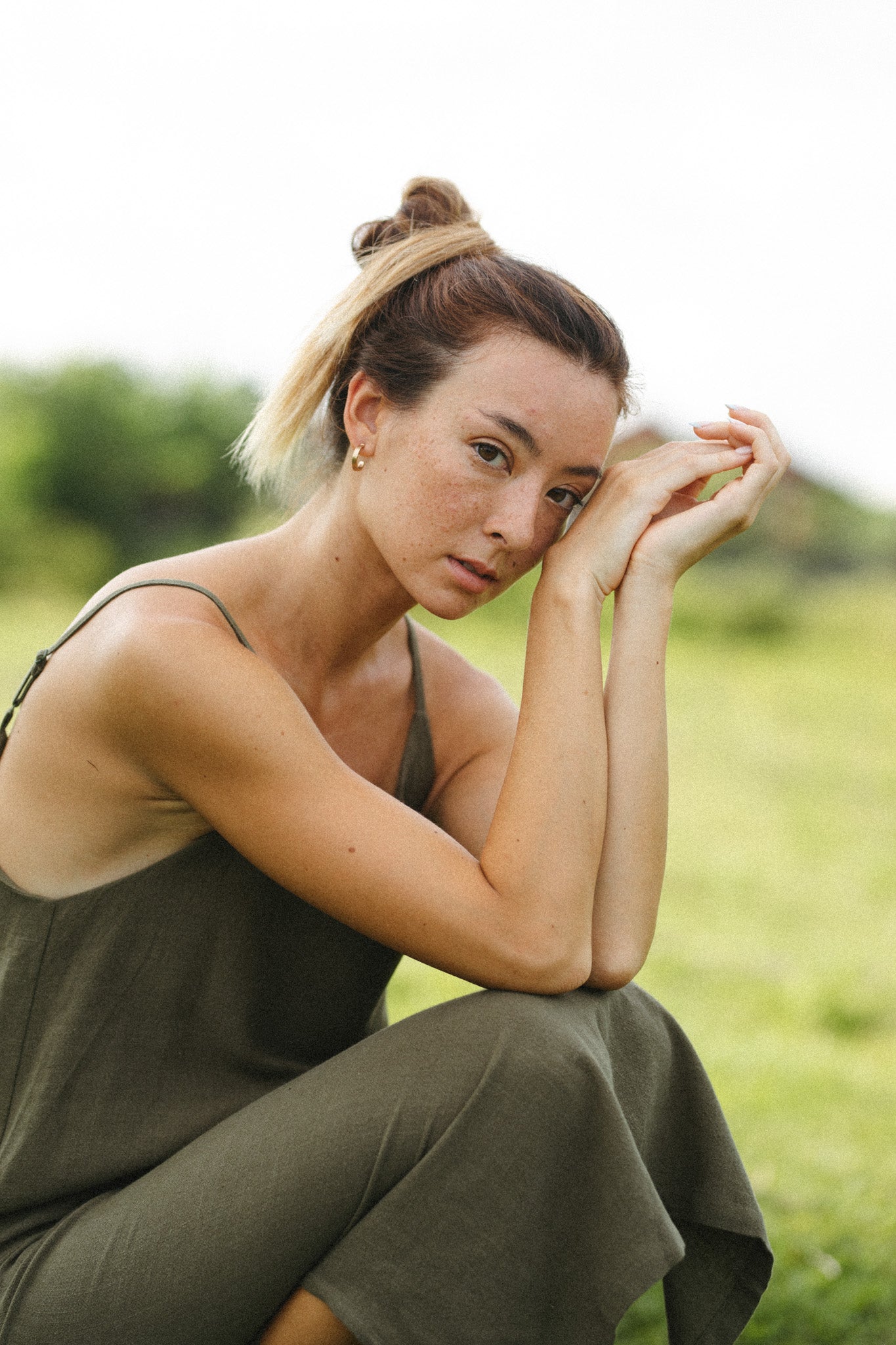 Linen Strap Dress
