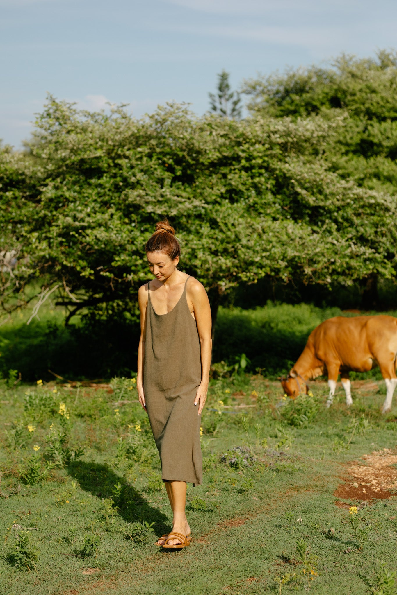 Linen Strap Dress