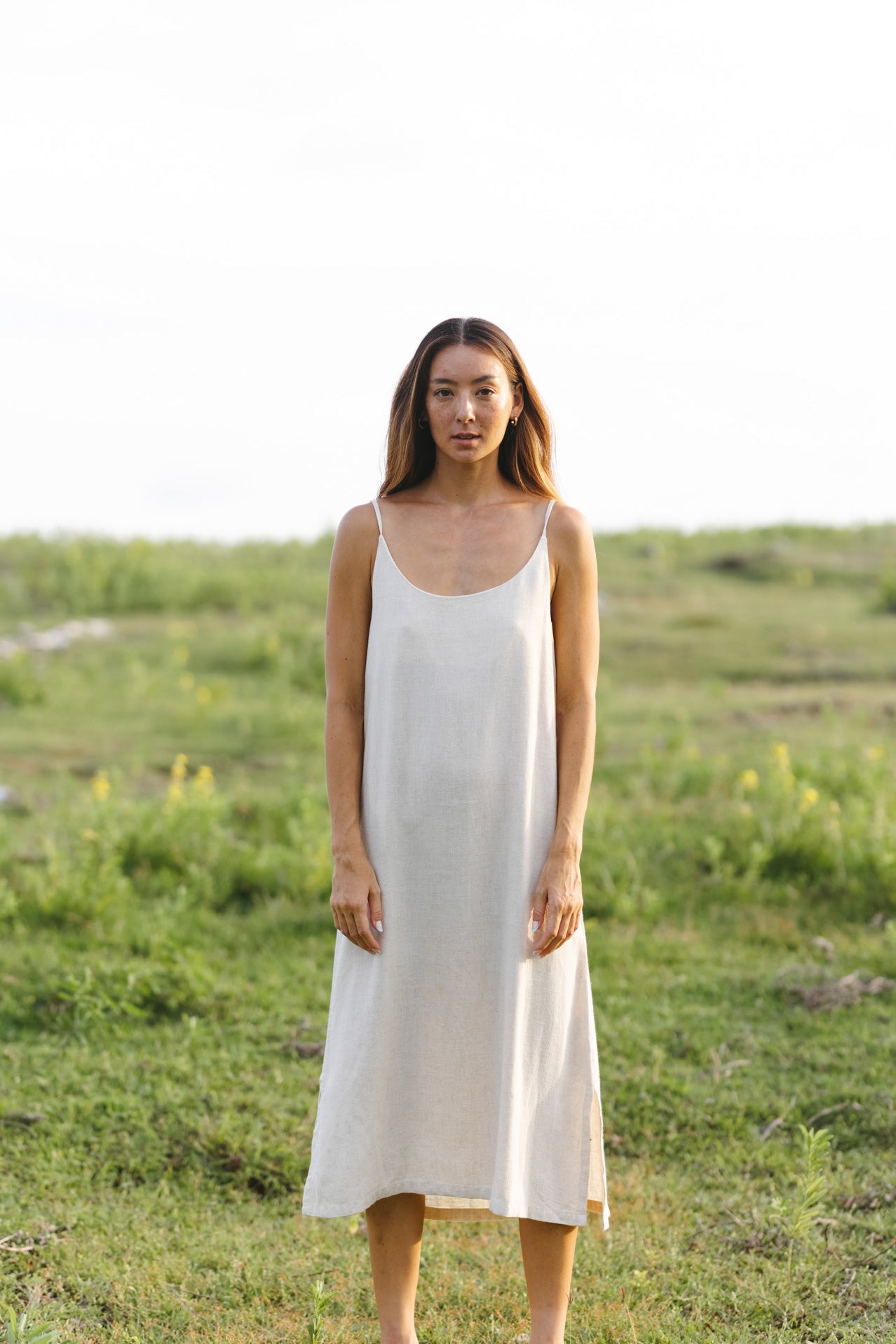 Linen Strap Dress