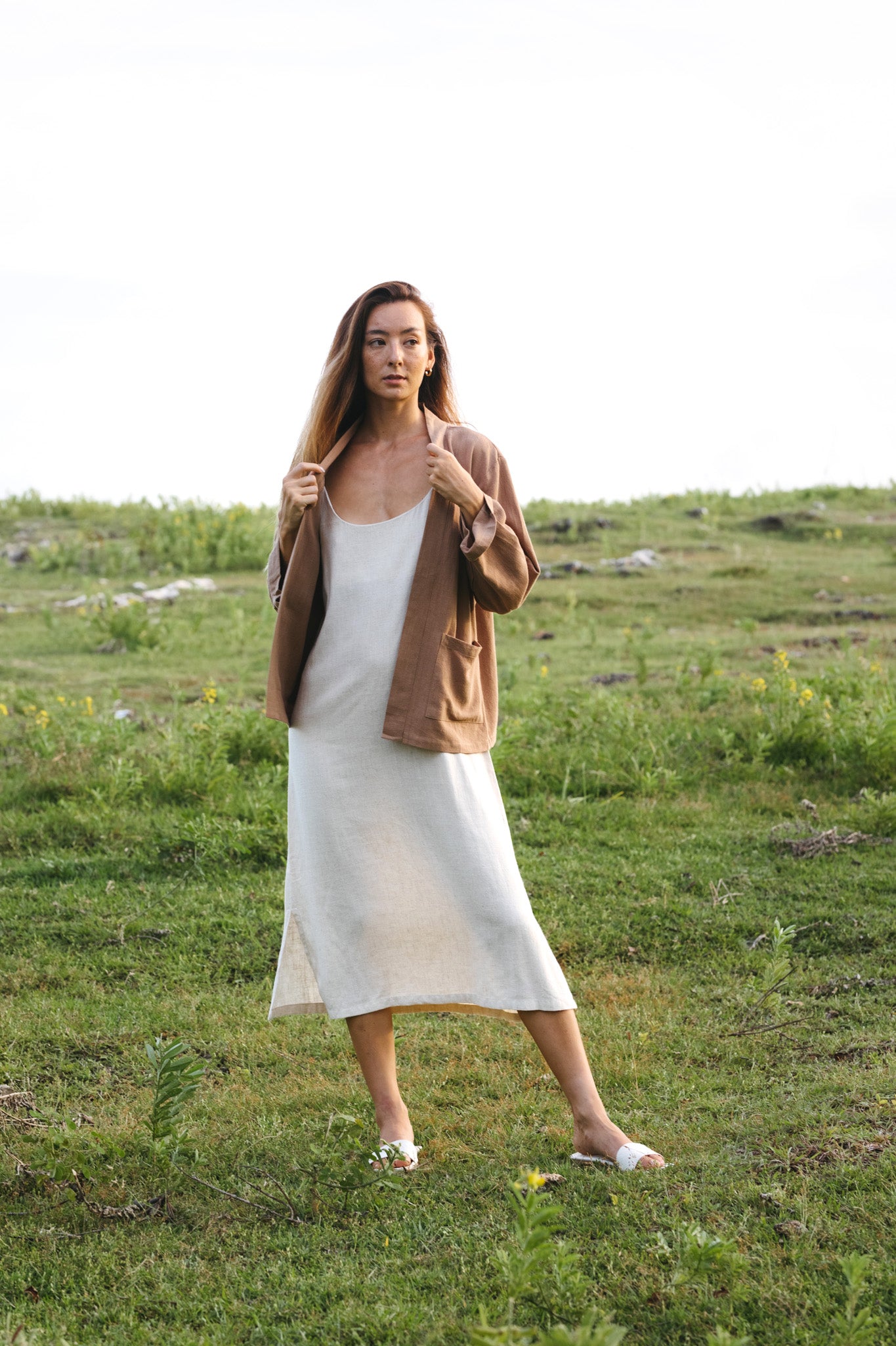 Linen Strap Dress