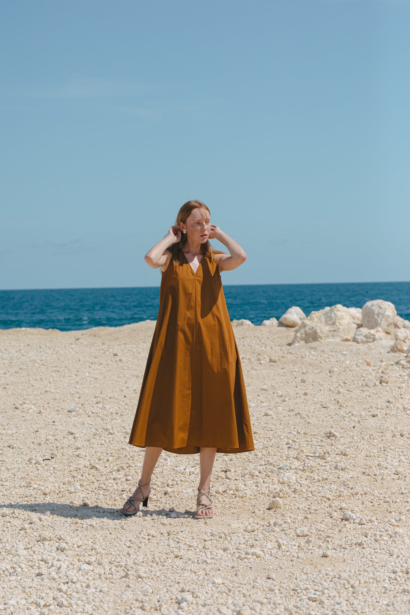 A Line Midi Dress