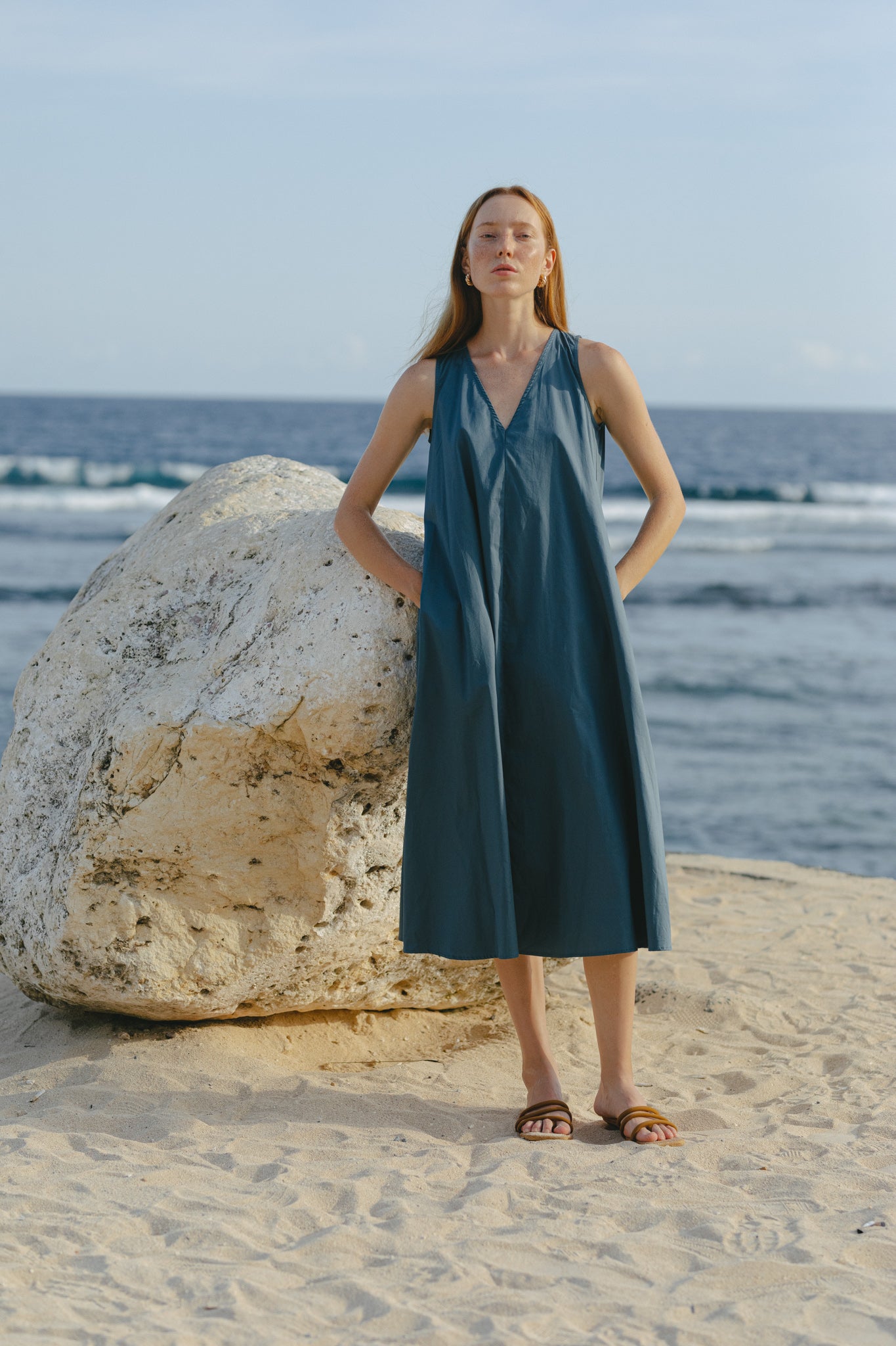 A Line Midi Dress