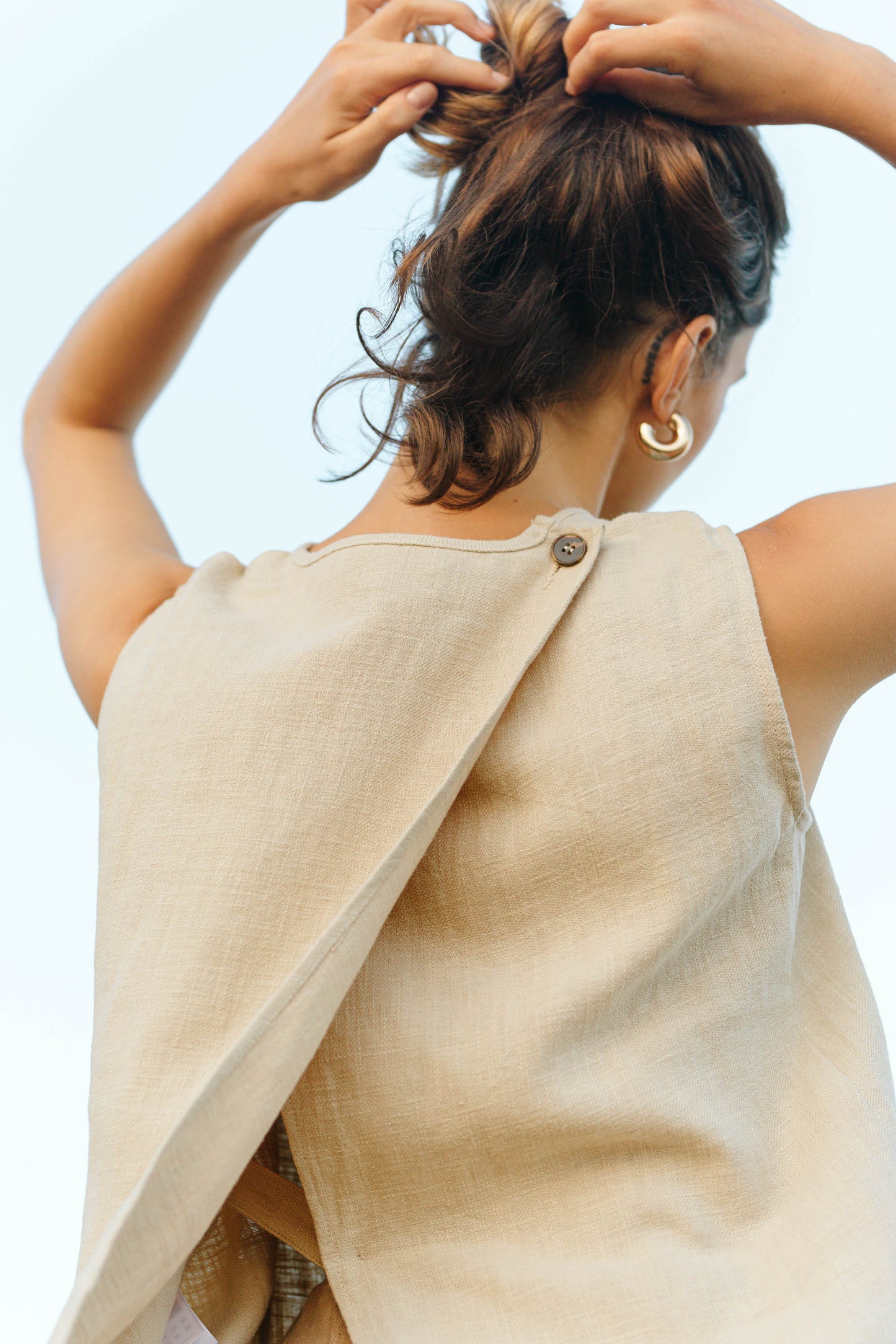 Wide Leg Ramie Trousers