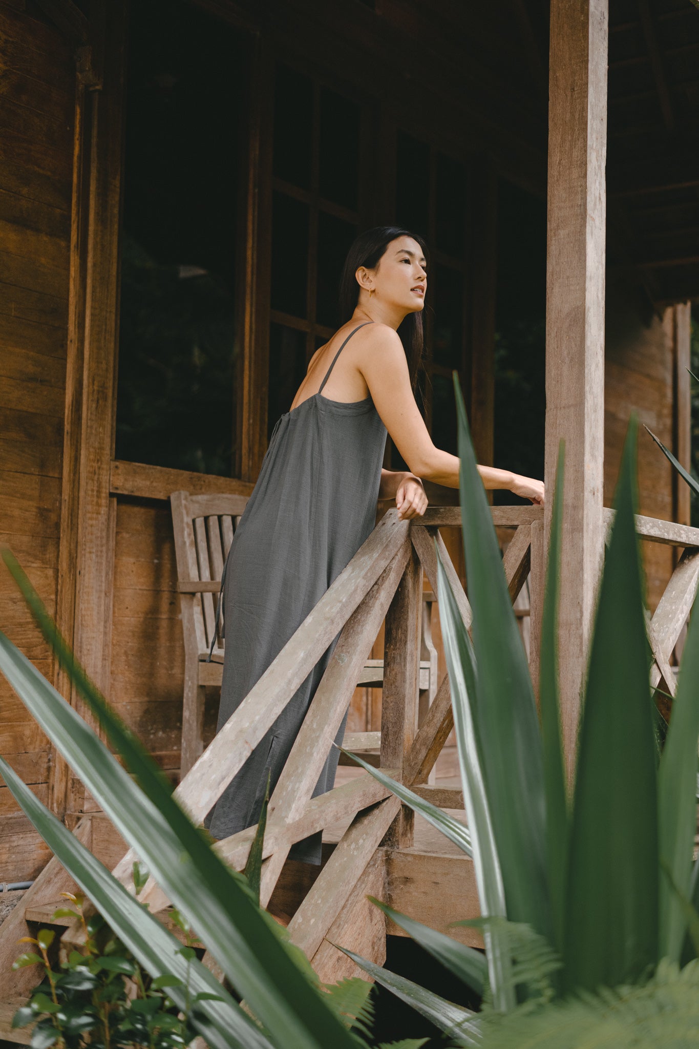 Low Back Drawstring Dress