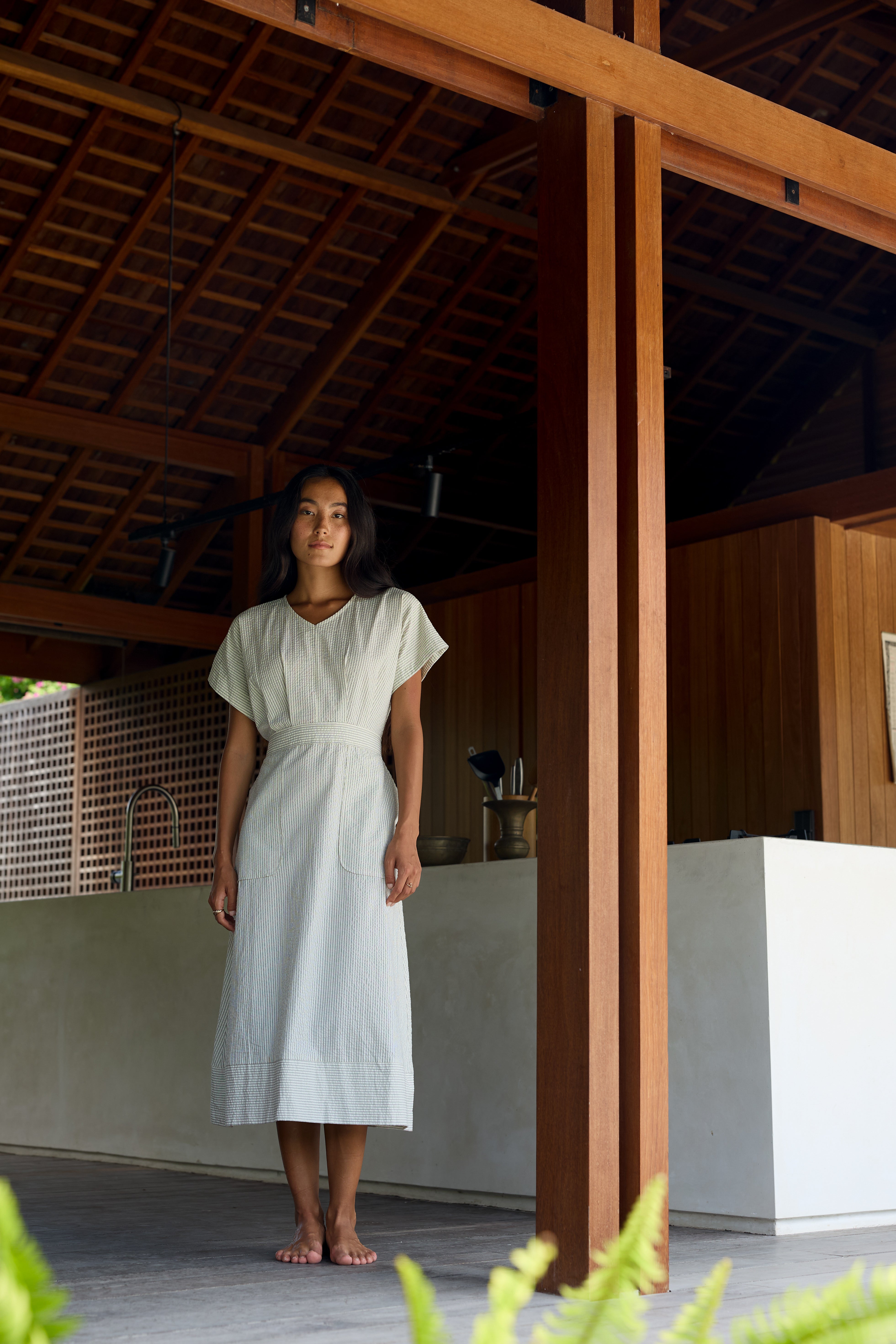 Nouvelle Stripe Cotton Dress