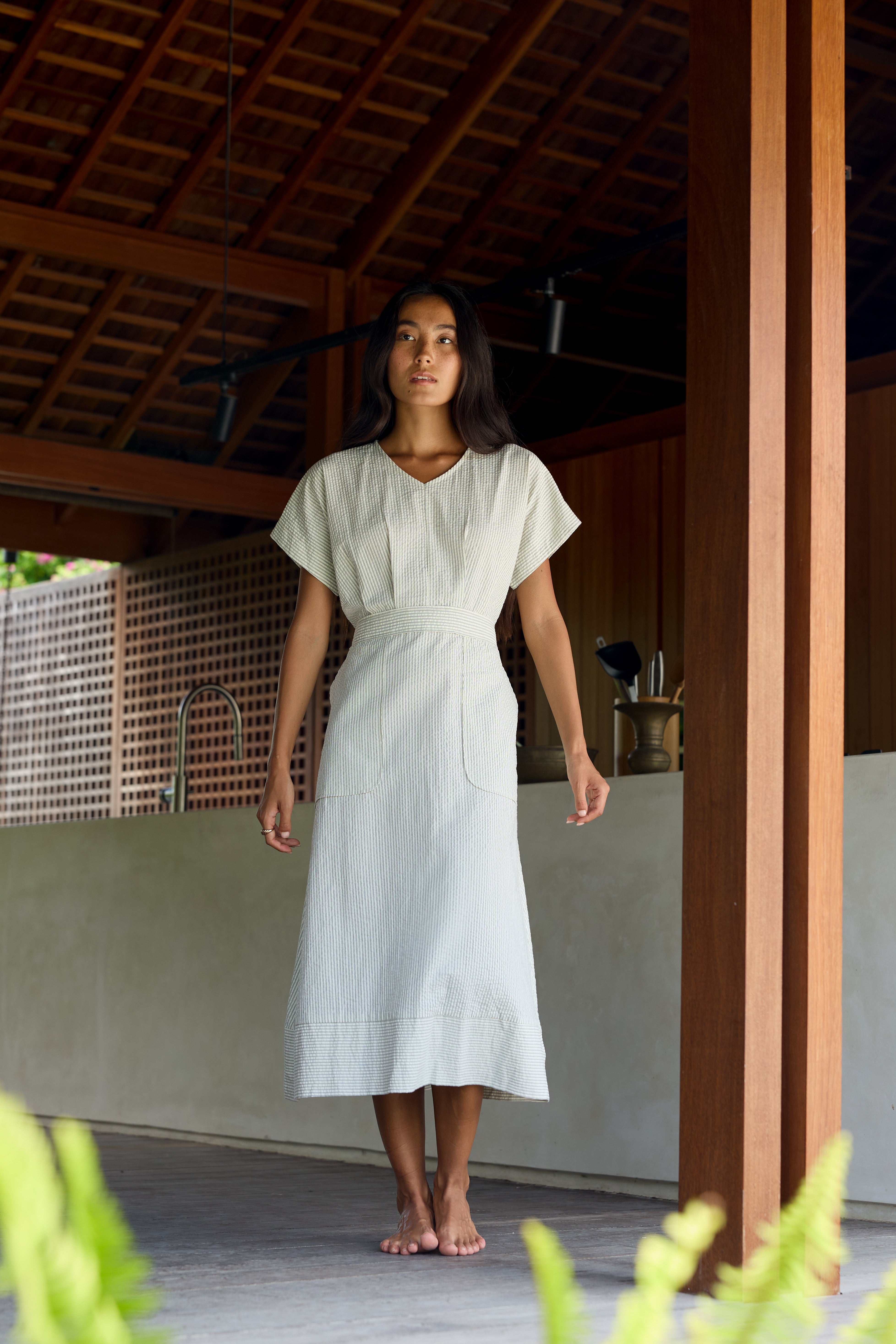 Nouvelle Stripe Cotton Dress