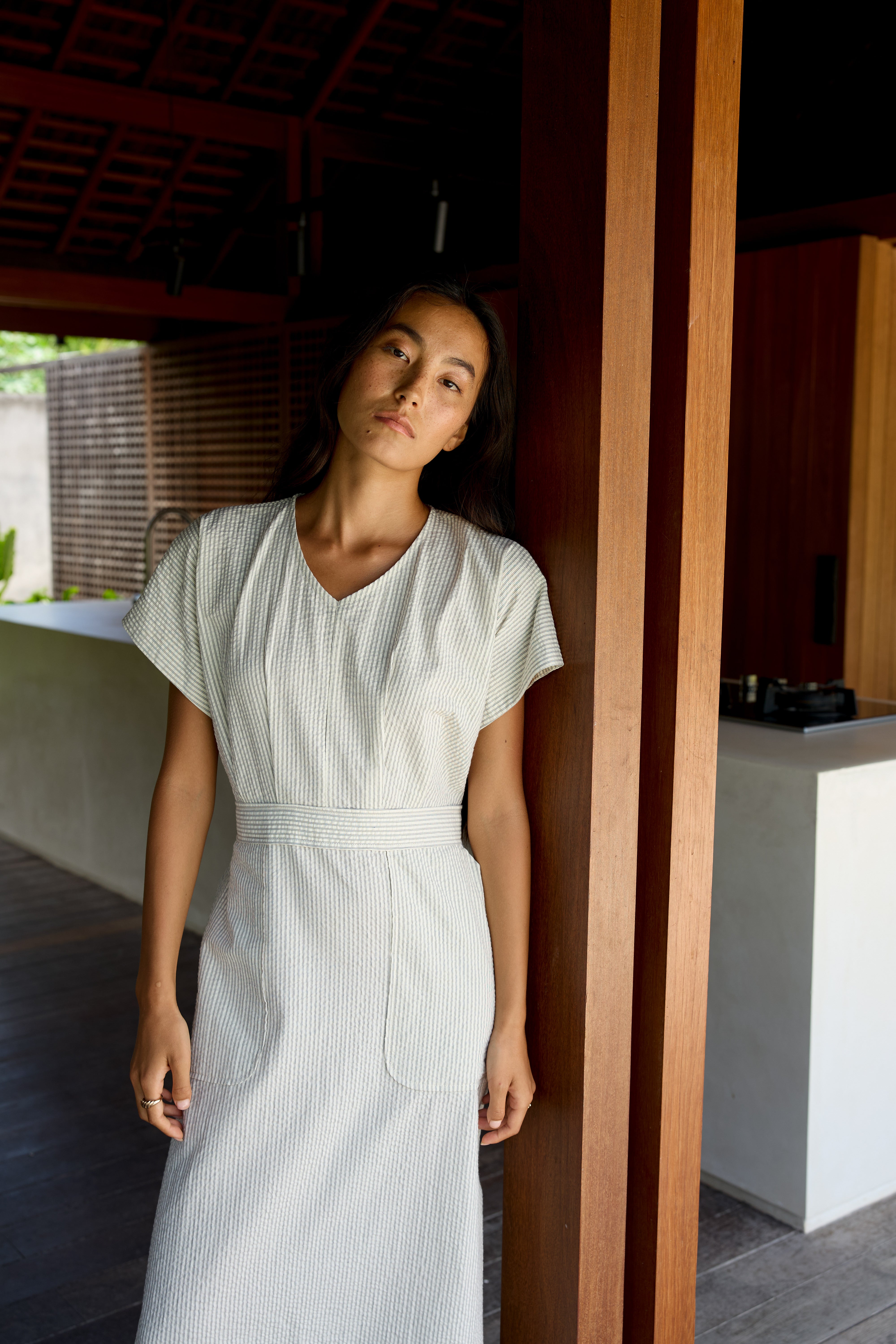 Nouvelle Stripe Cotton Dress