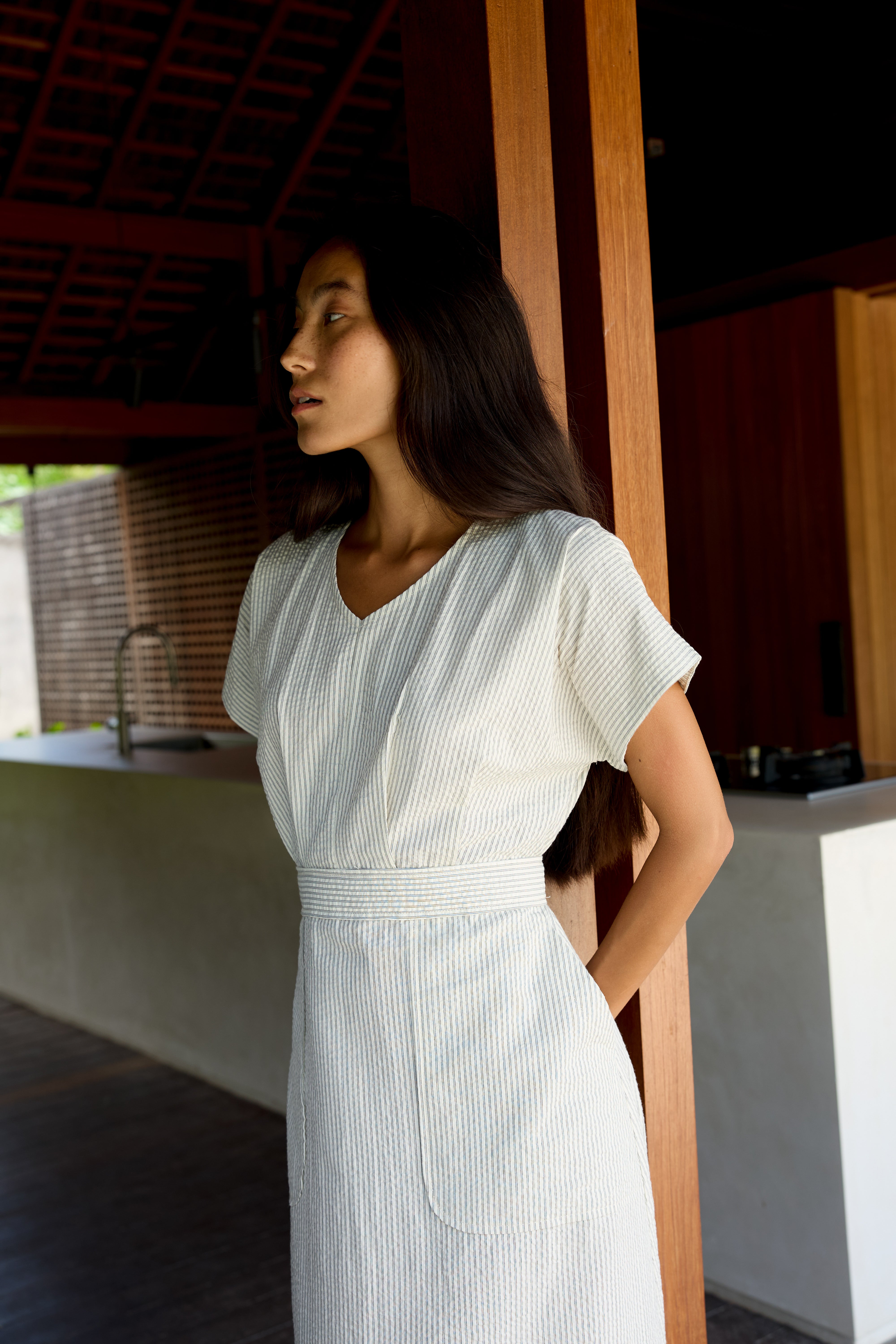 Nouvelle Stripe Cotton Dress
