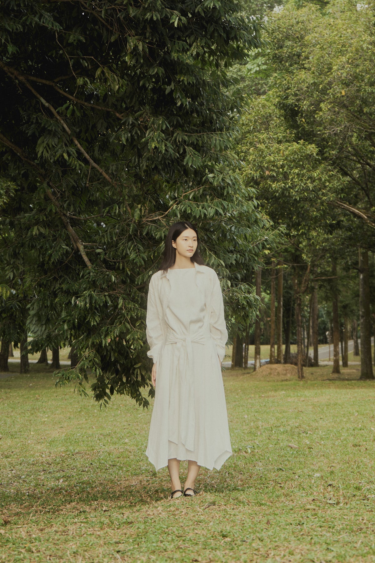 Drape Sash Dress