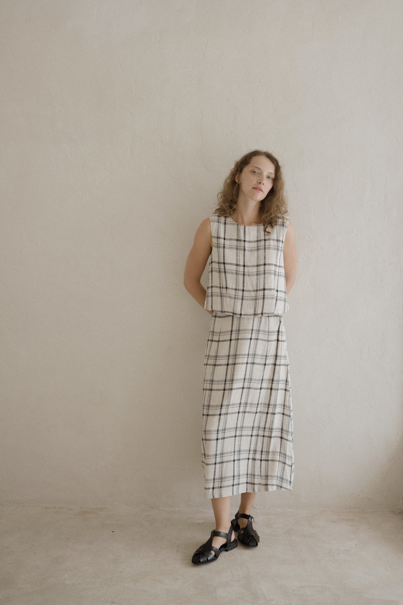 Linen Boxy Crop Top