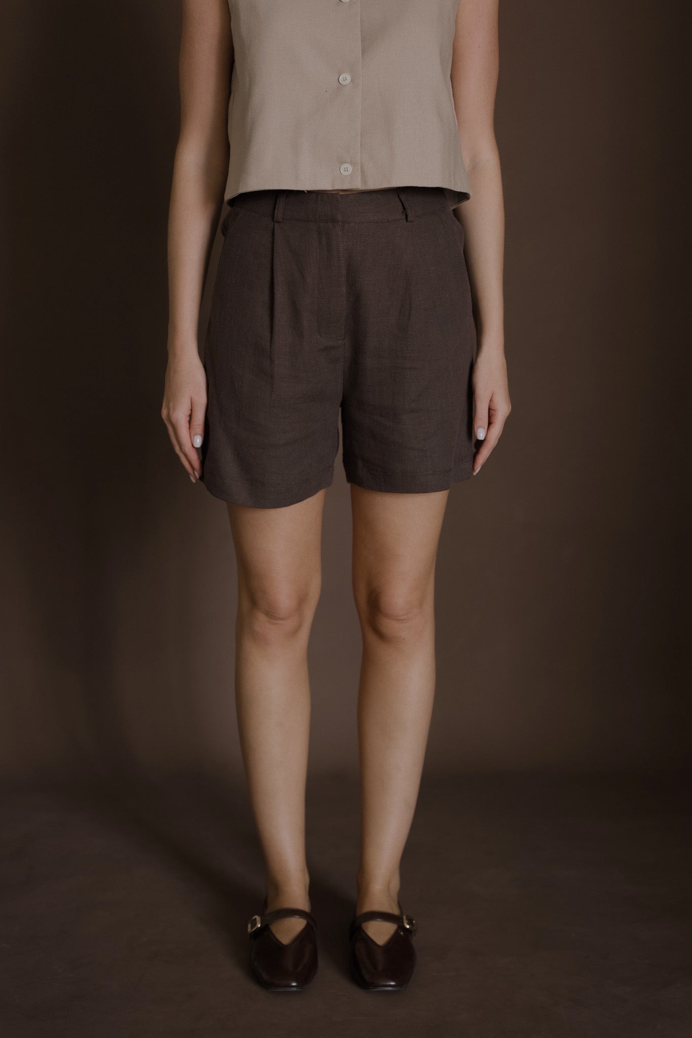 Button Linen Top
