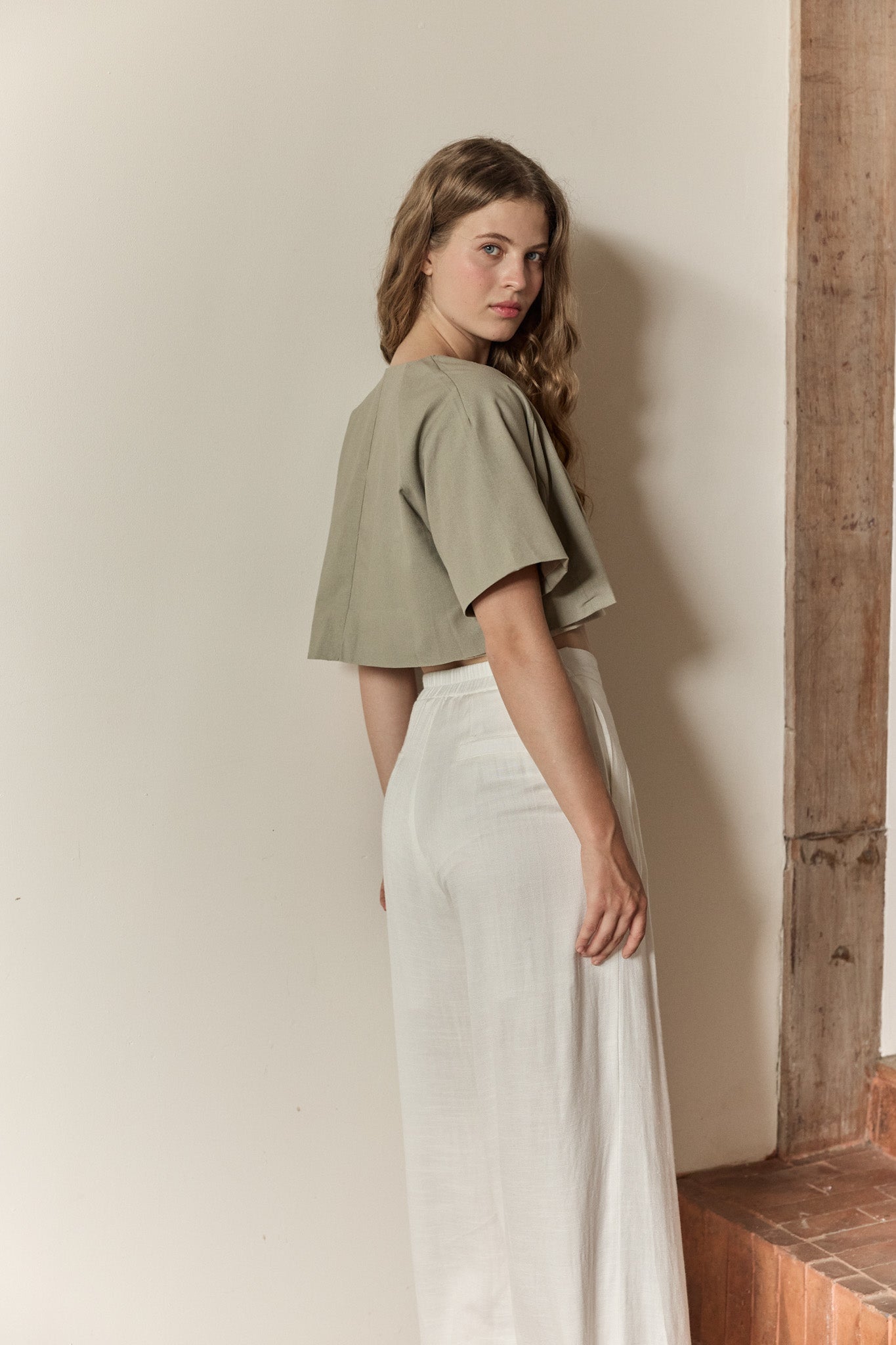 Crop Linen Jacket