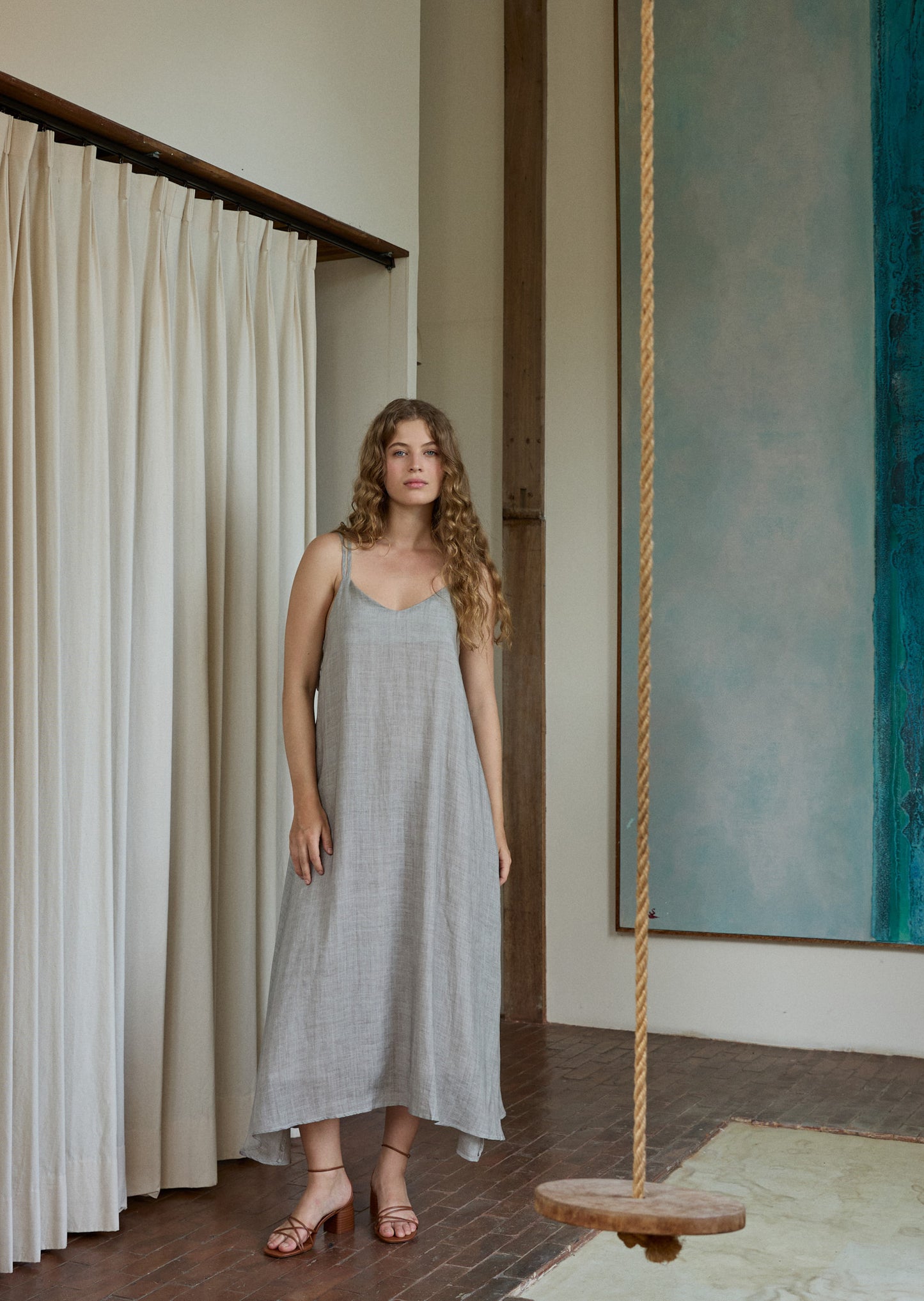 Tie Back Strap Dress