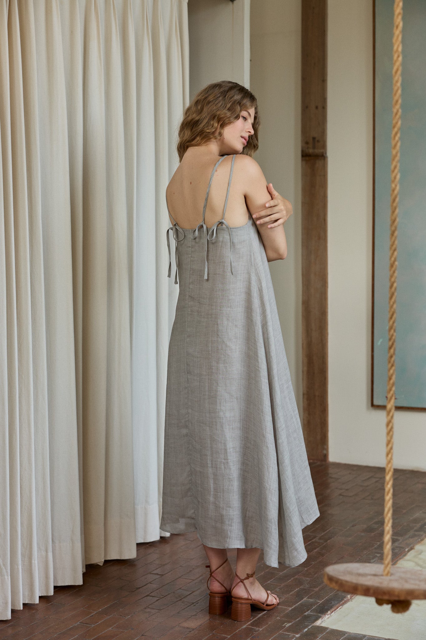 Tie Back Strap Dress