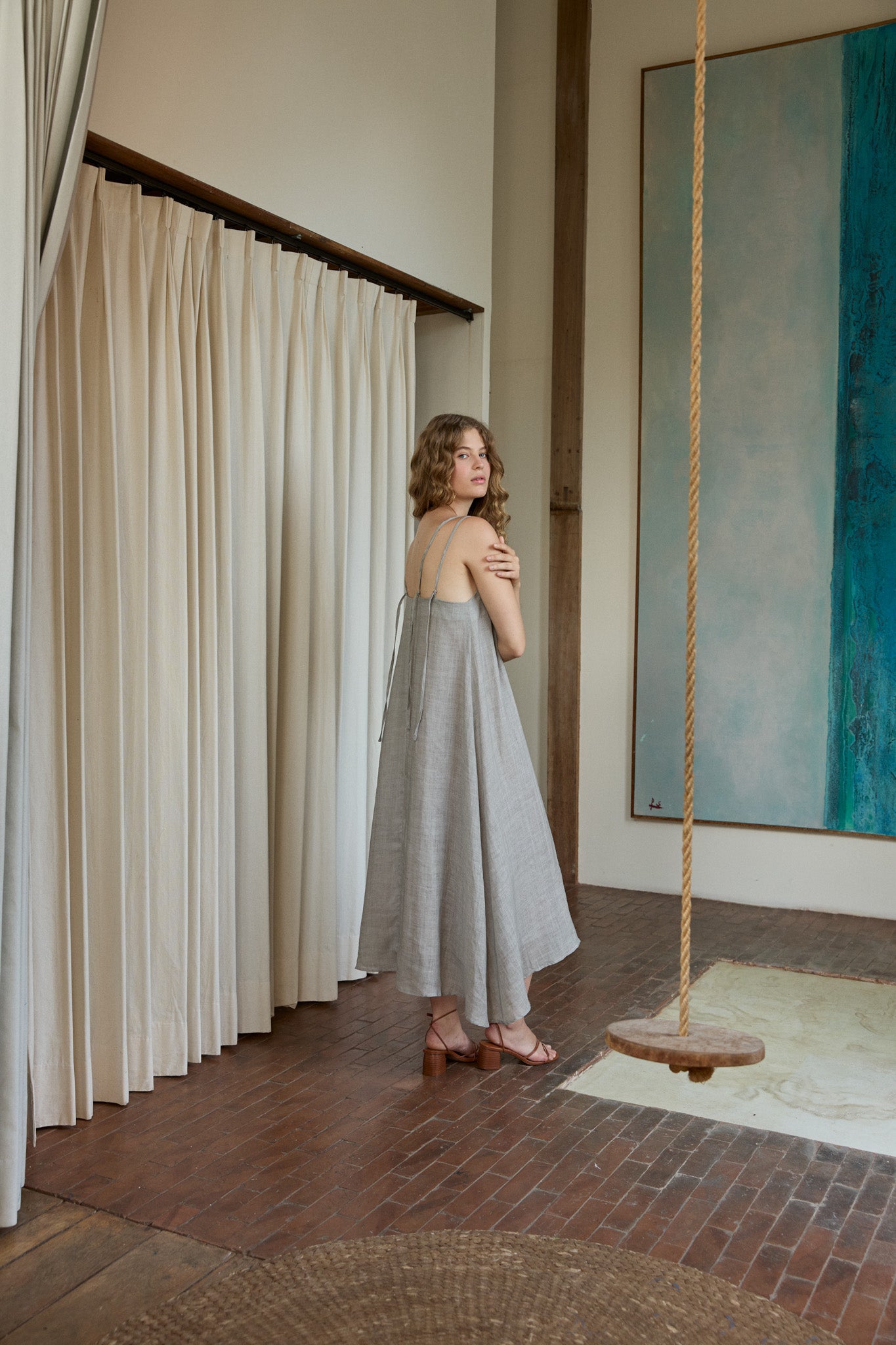 Tie Back Strap Dress
