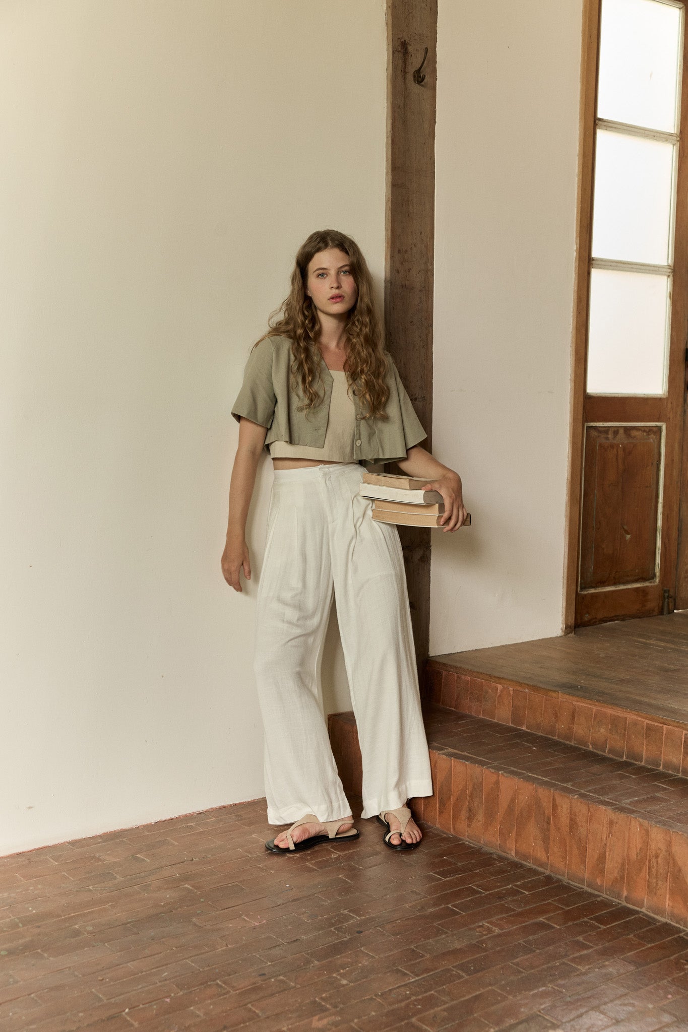 Crop Linen Jacket