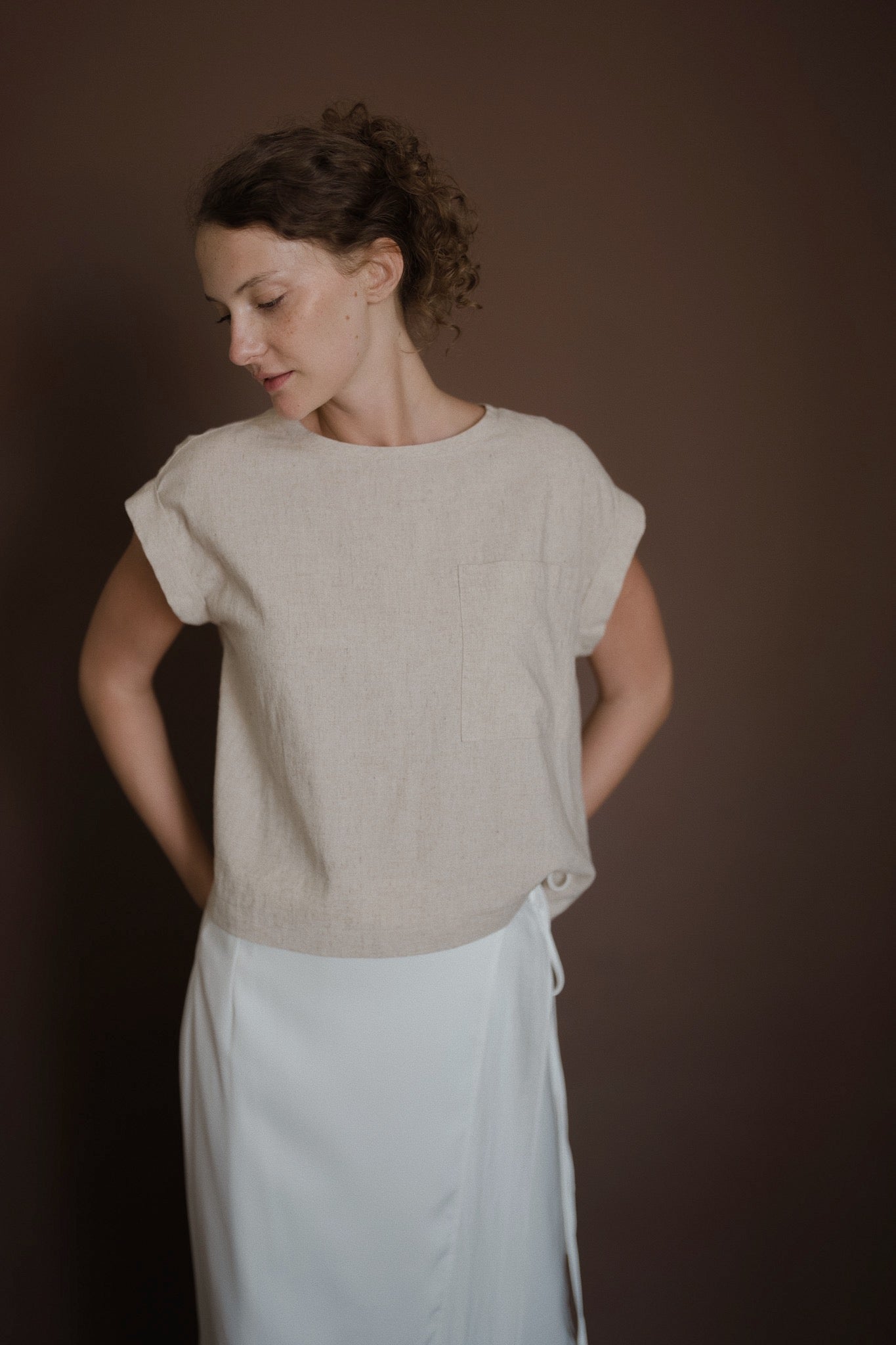 Pocket Linen Top