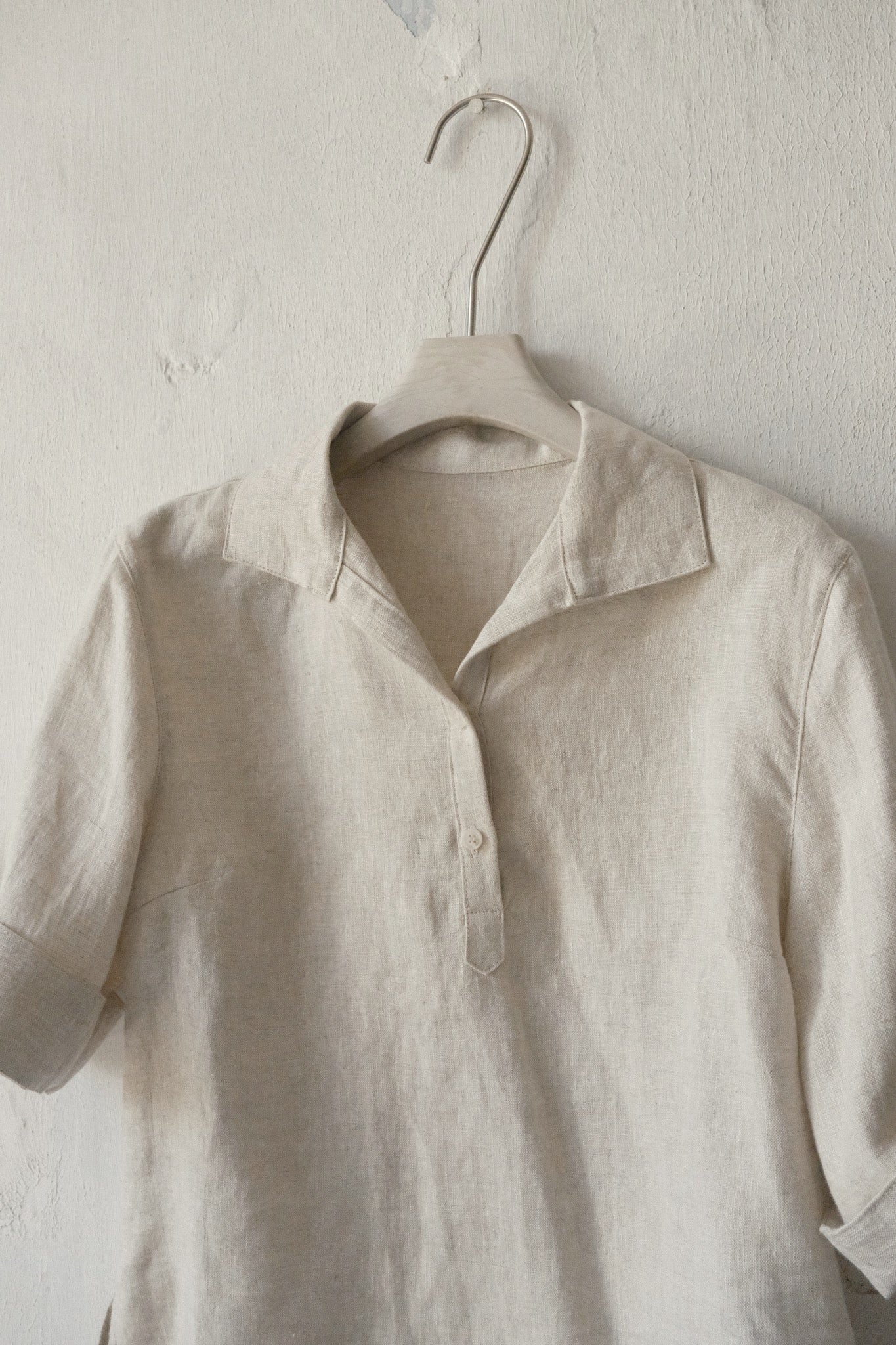 Linen Blouse with Collar