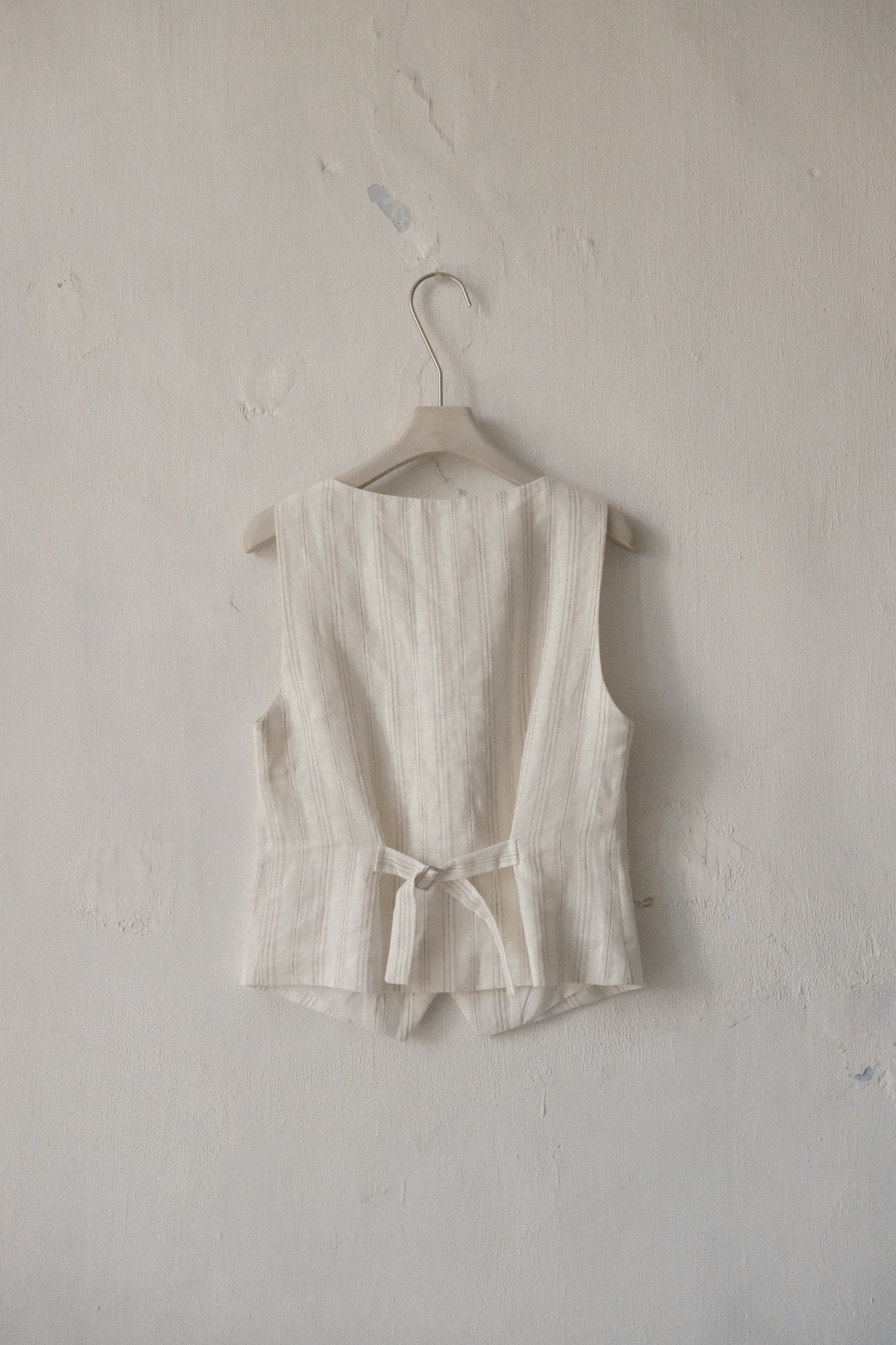 Stripe Linen Vest