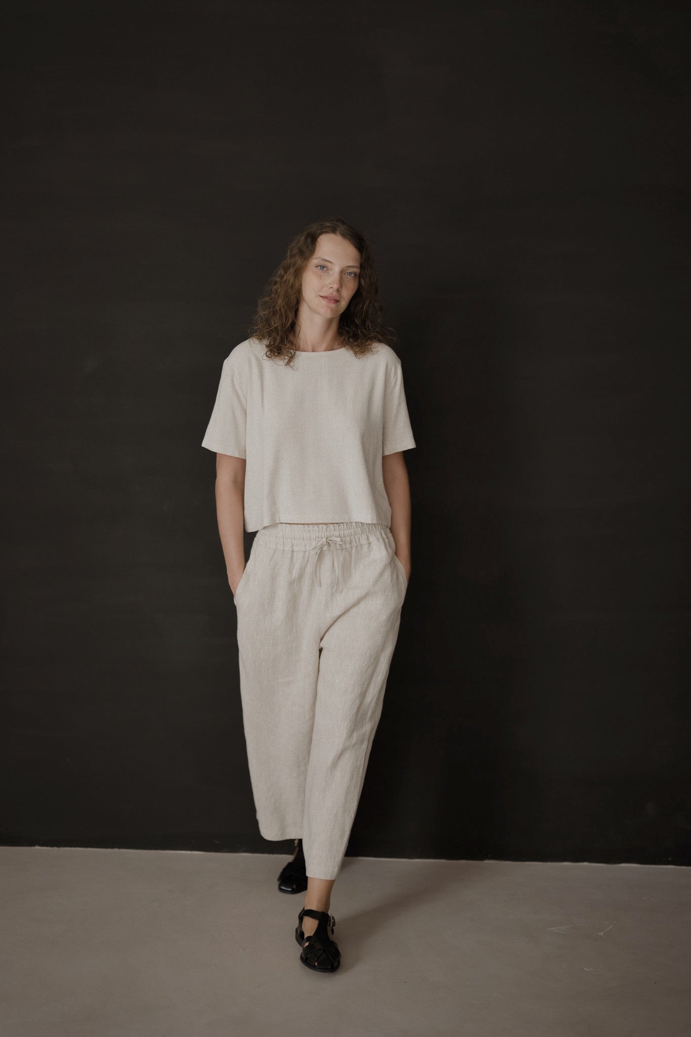 Elasticated Linen Culottes