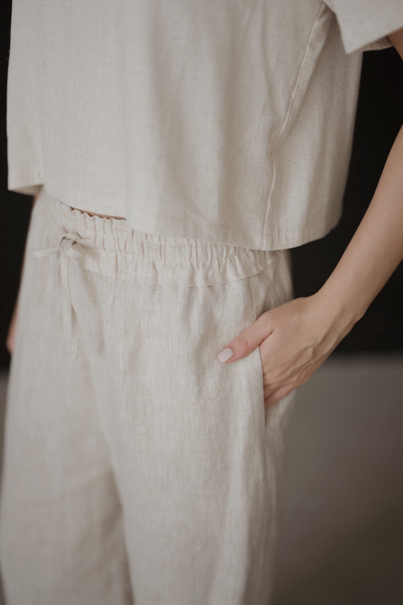 Elasticated Linen Culottes