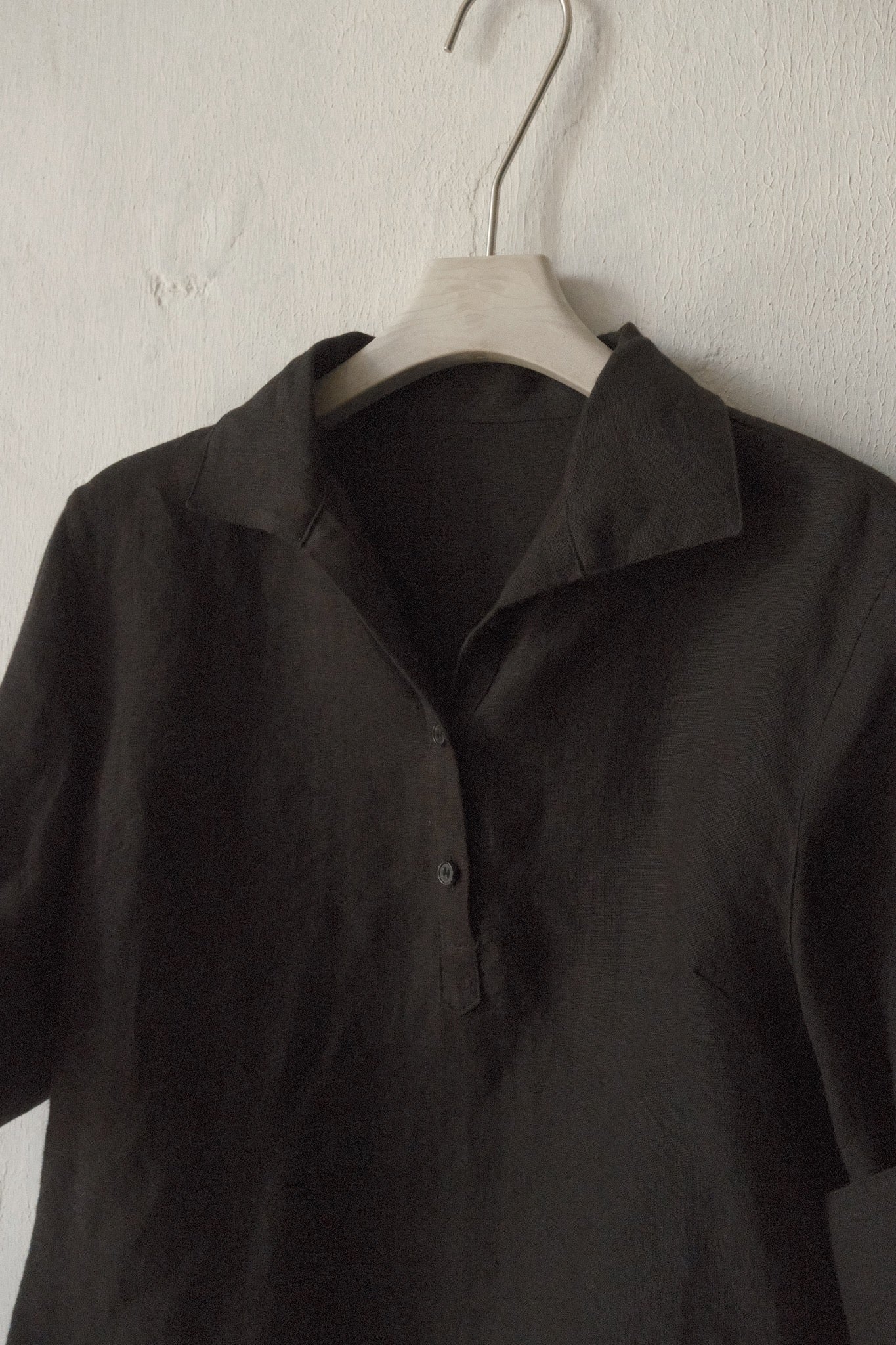 Linen Blouse with Collar