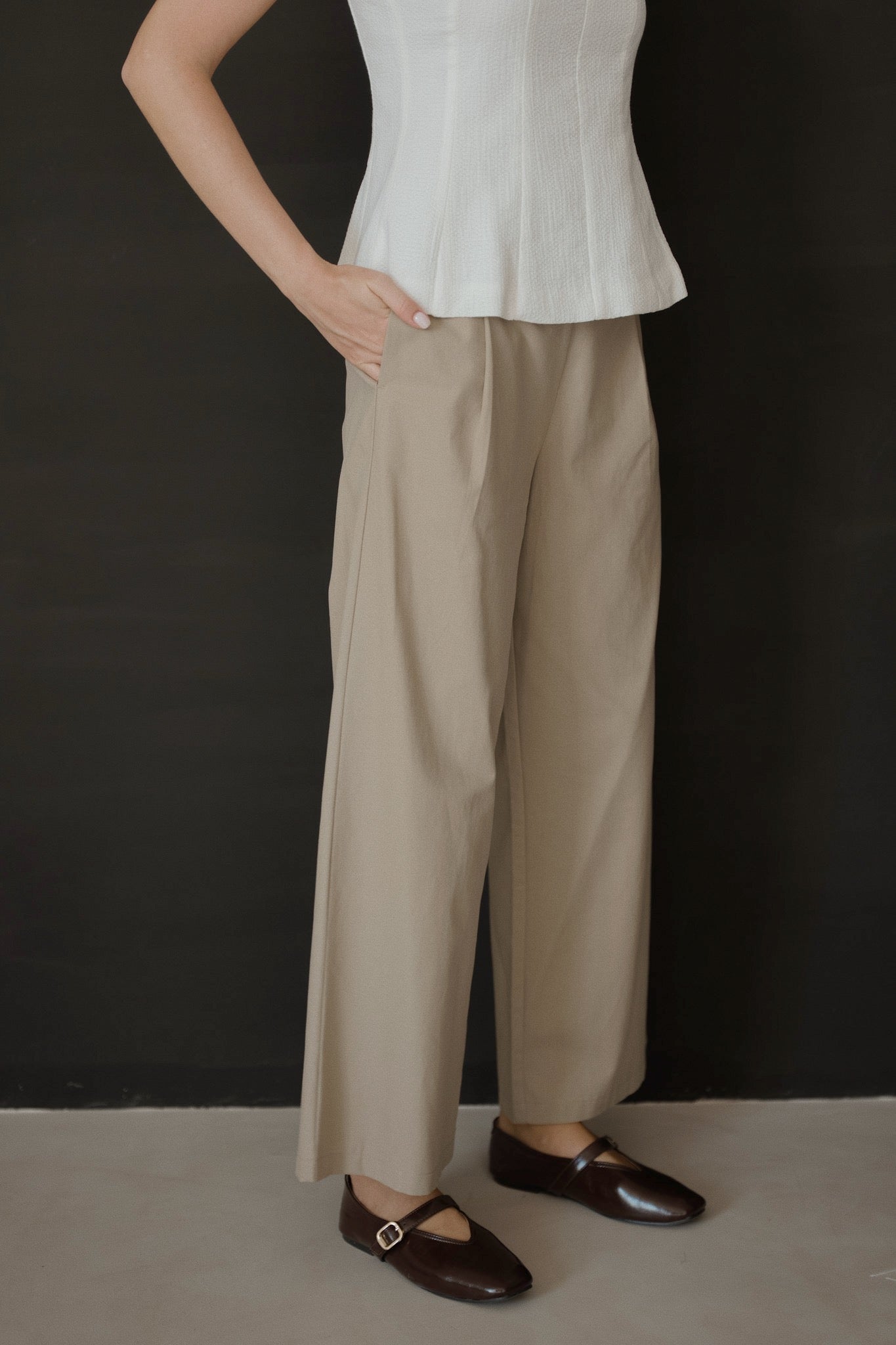 Cotton Tailored Trousers