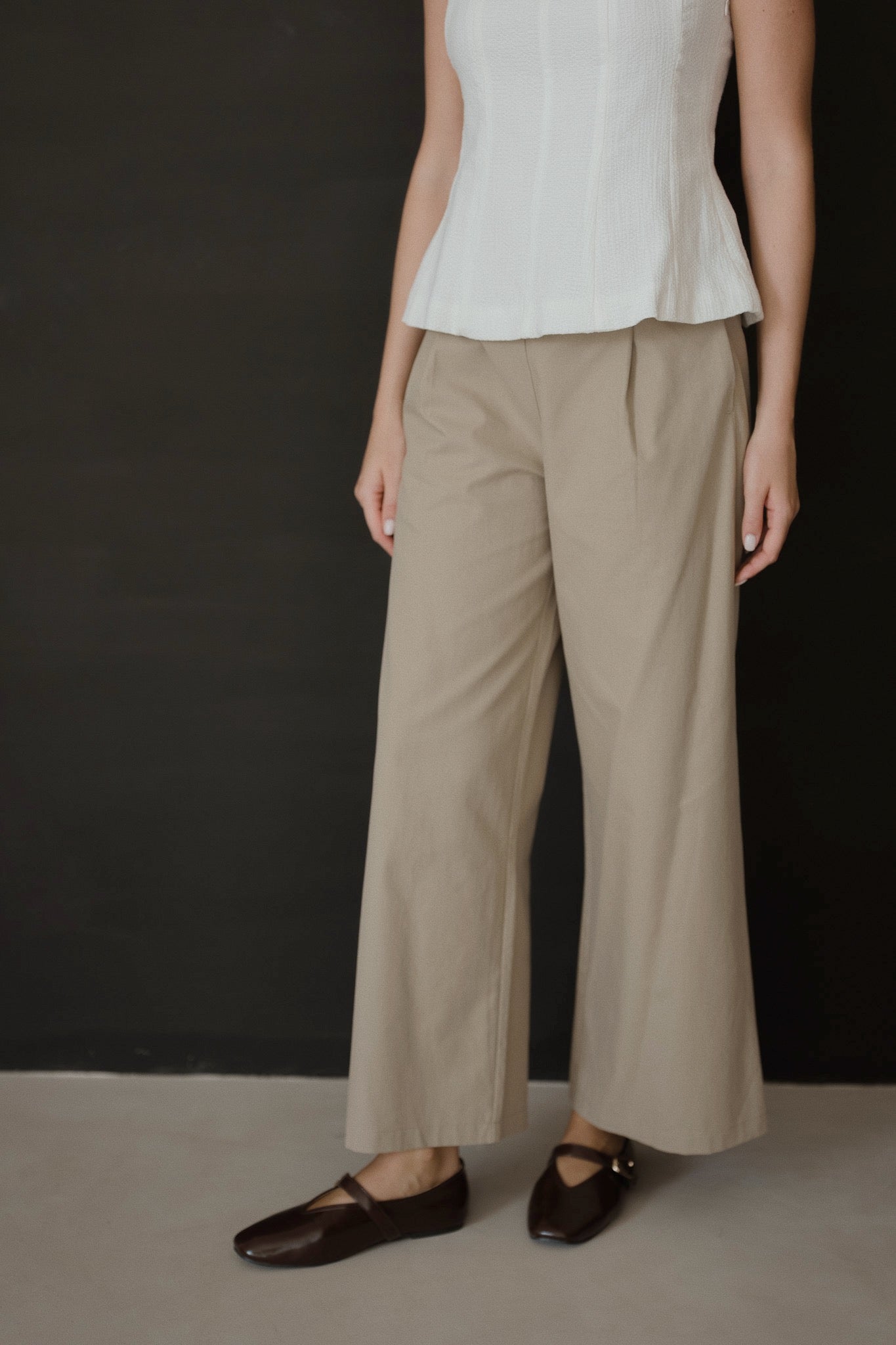 Cotton Tailored Trousers