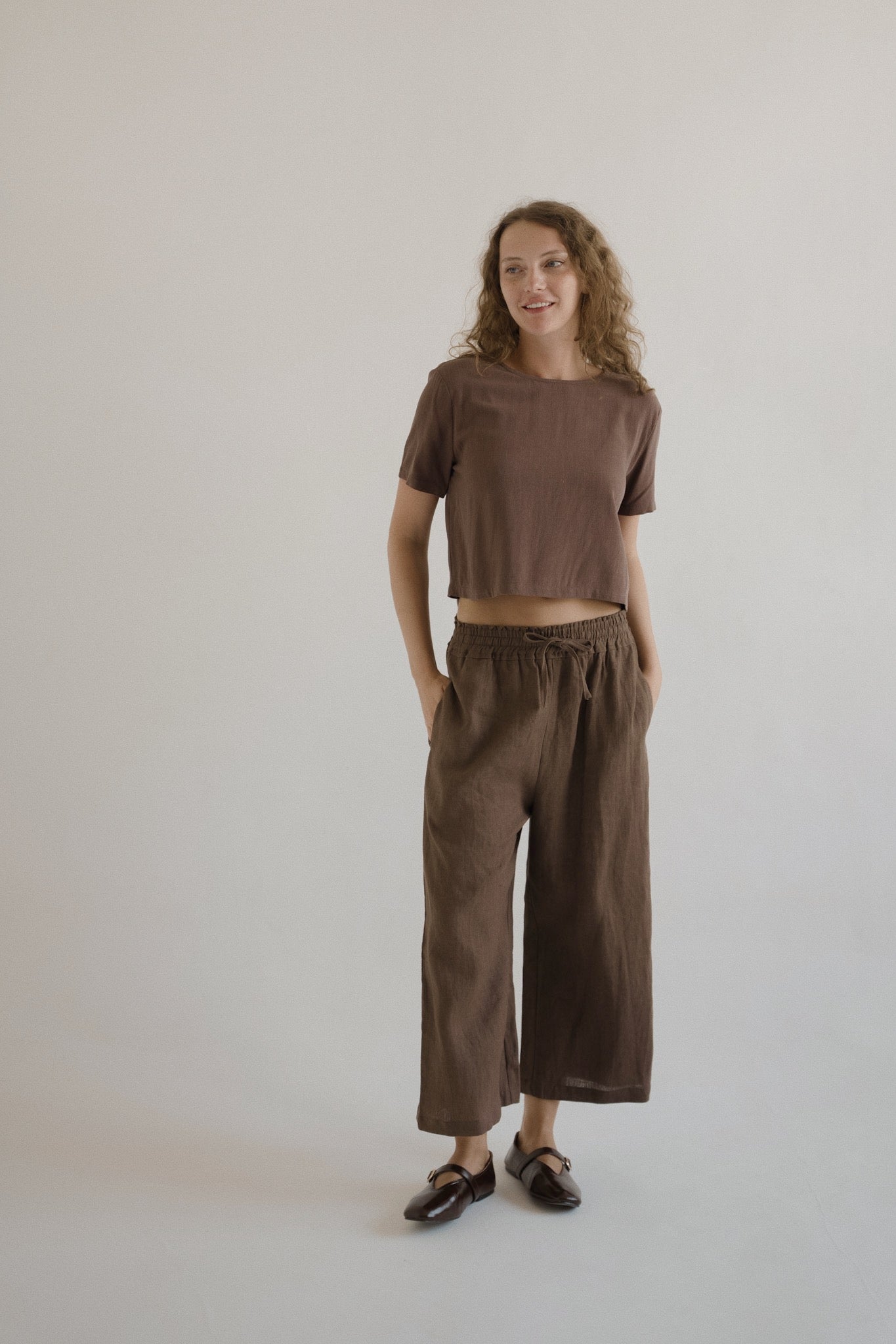 Elasticated Linen Culottes
