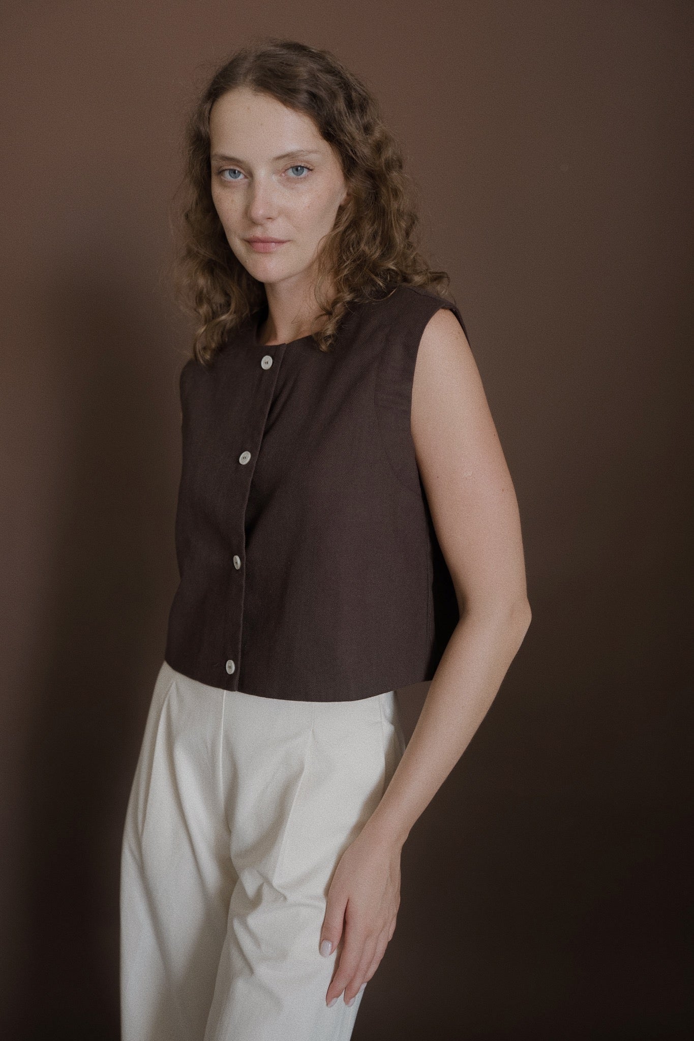 Cotton Tailored Trousers