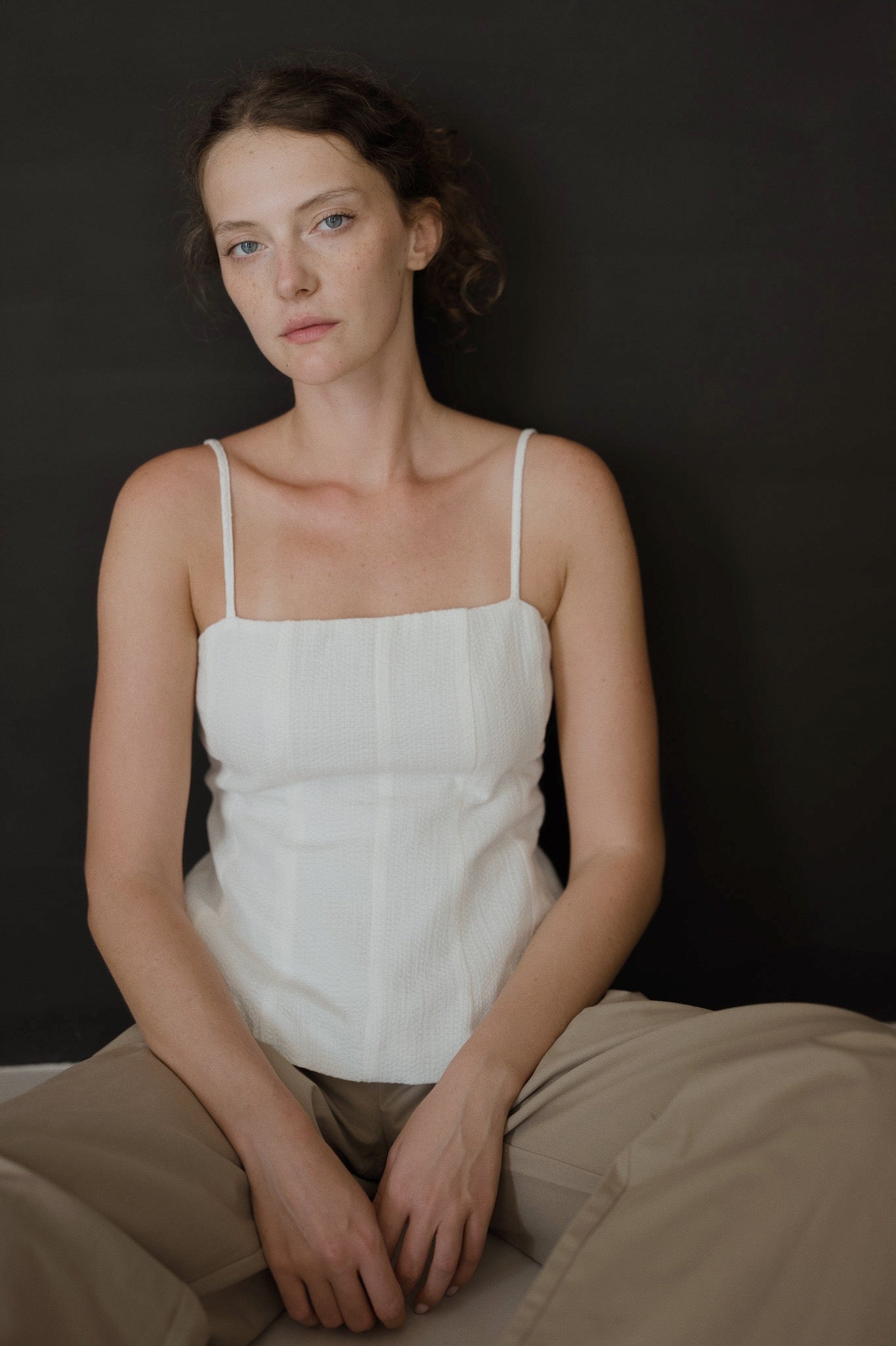 Textured Strap Top