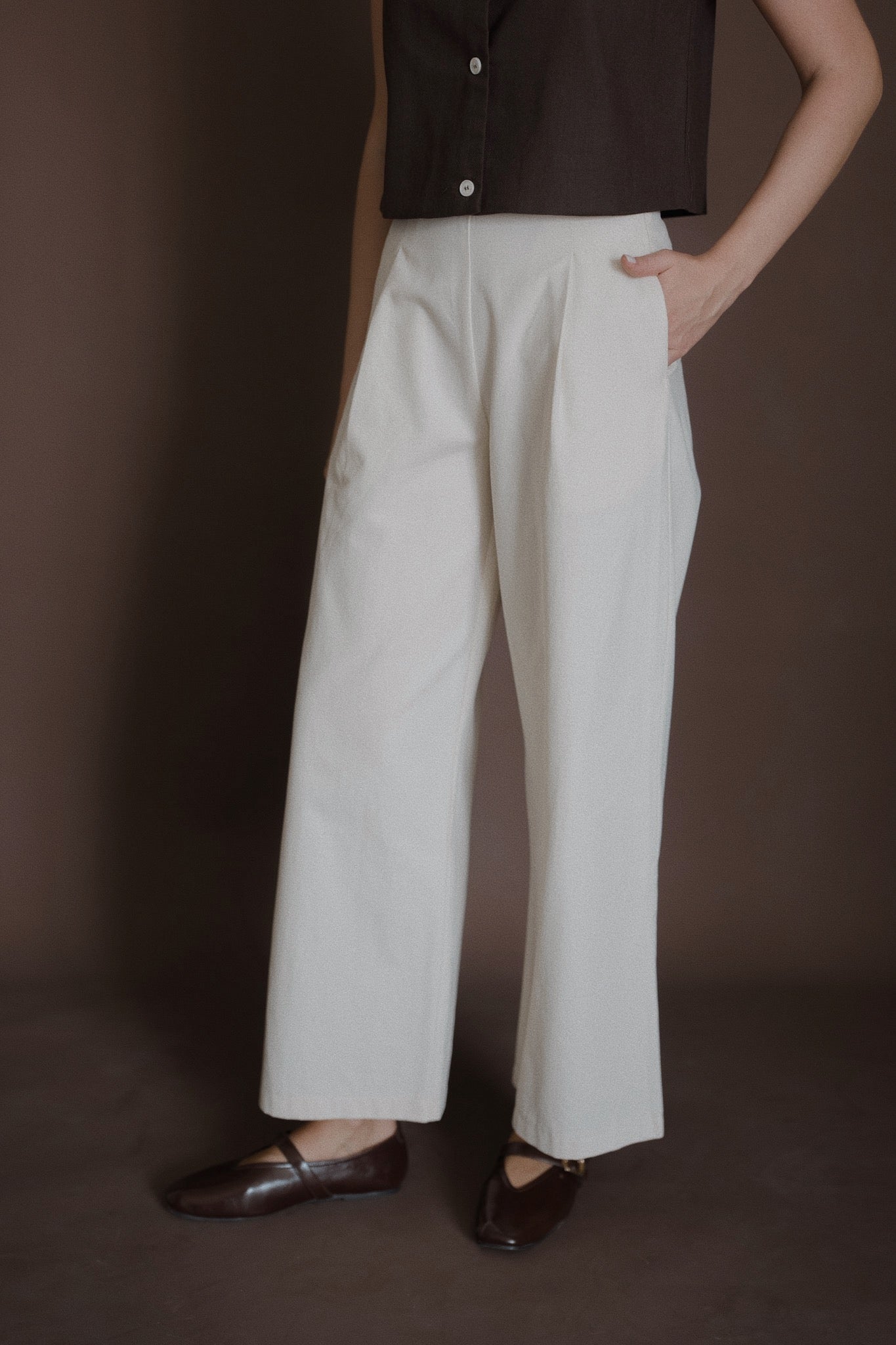 Cotton Tailored Trousers