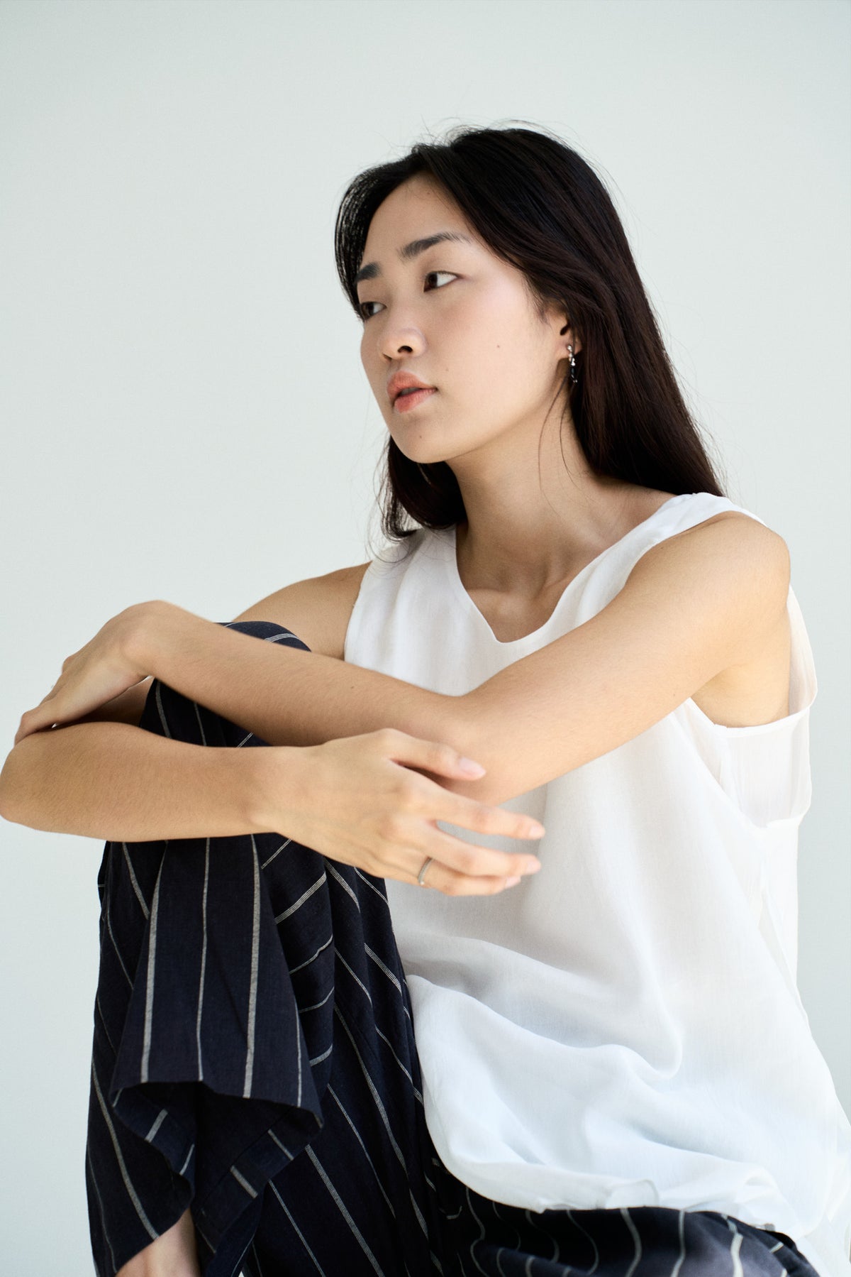 Stripe Flare Trousers